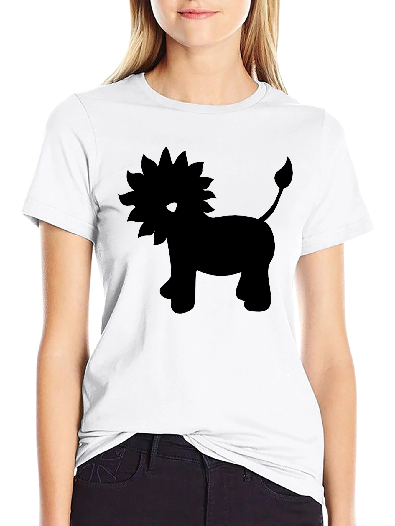 Black Lion Graphic Tee - Soft Cotton Blend