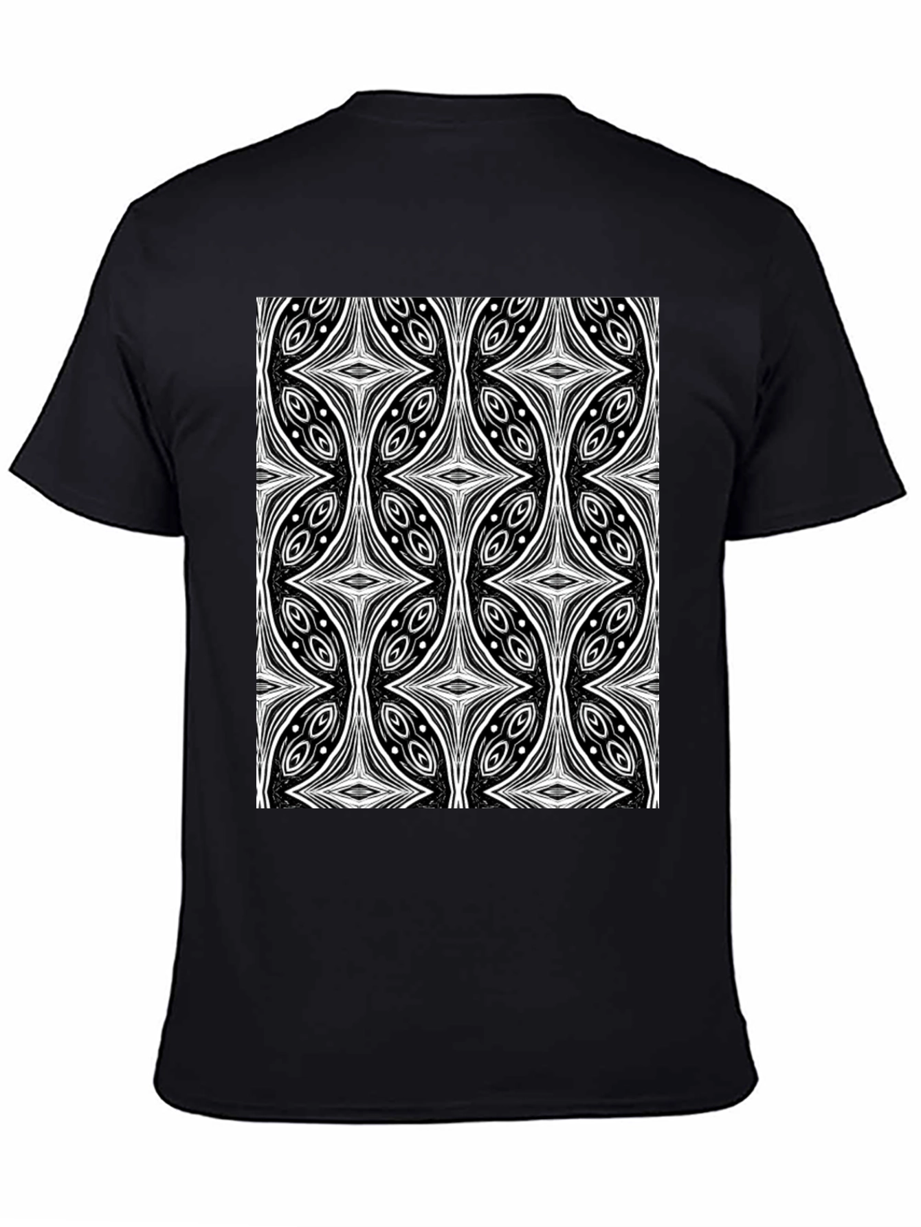 Abstract Black T-Shirt