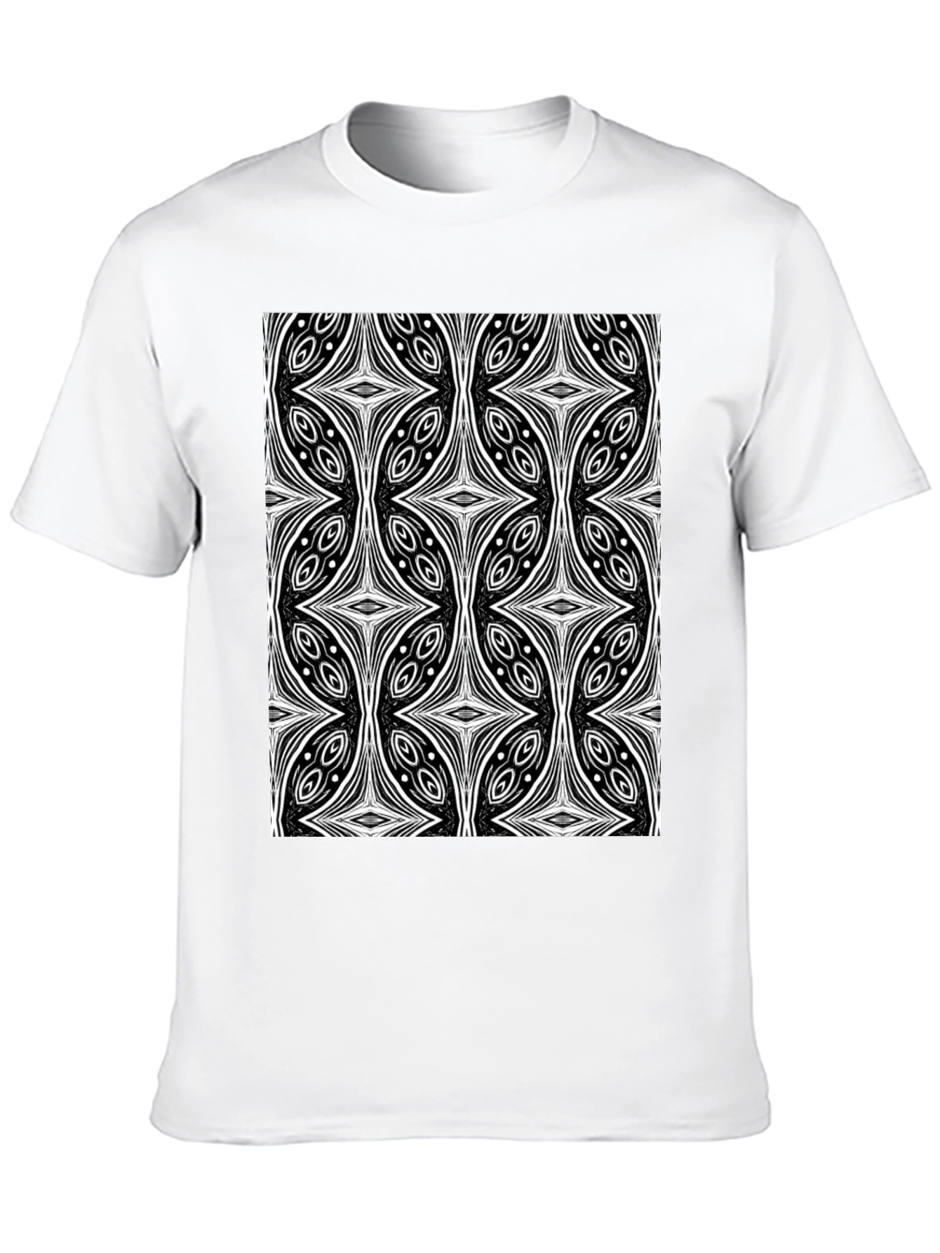 Abstract Black T-Shirt