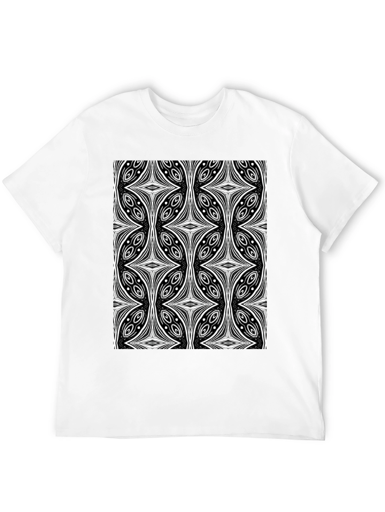 Abstract Black T-Shirt