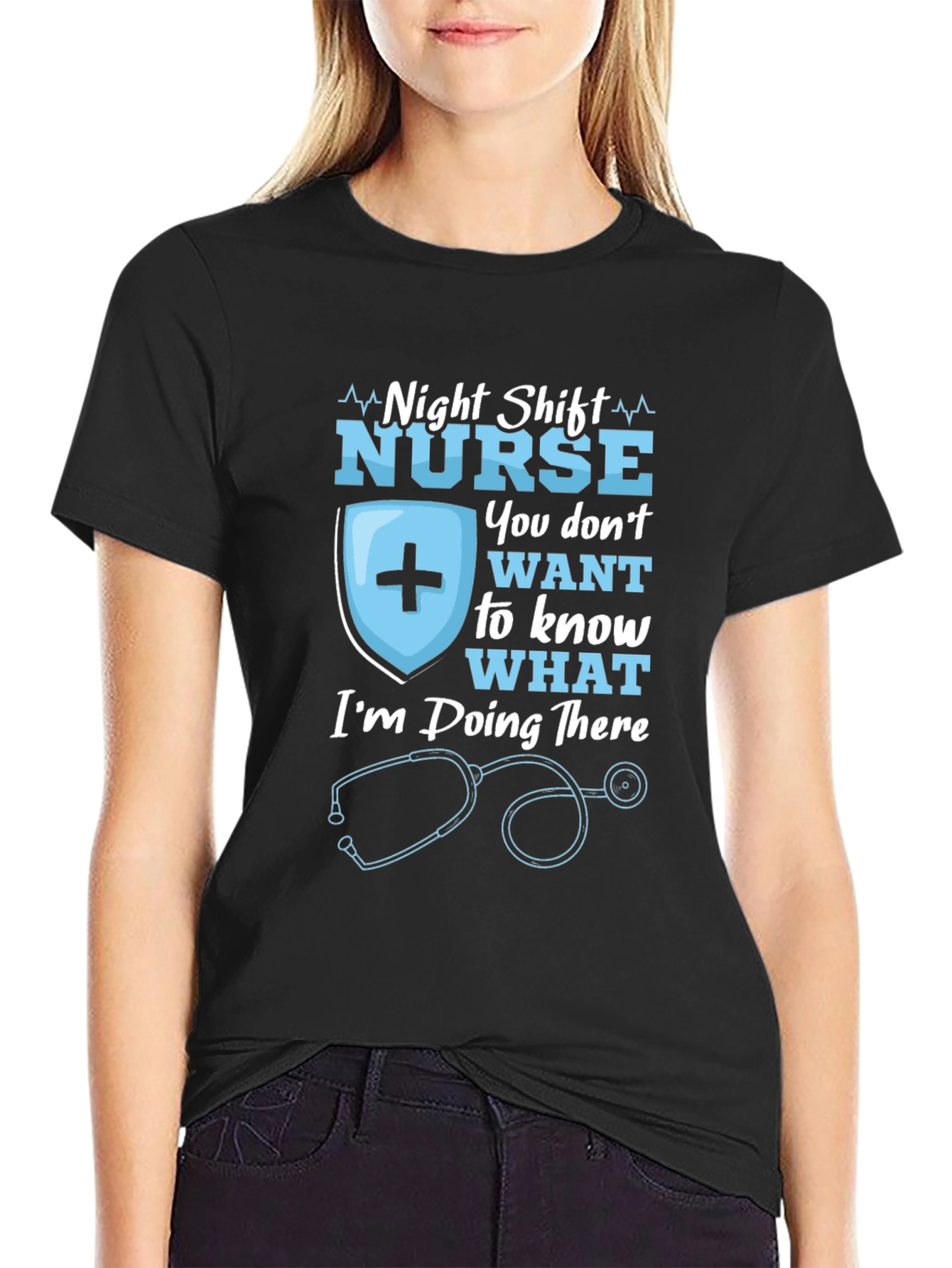 Night Shift Nurse T-Shirt - Funny Nursing Gift