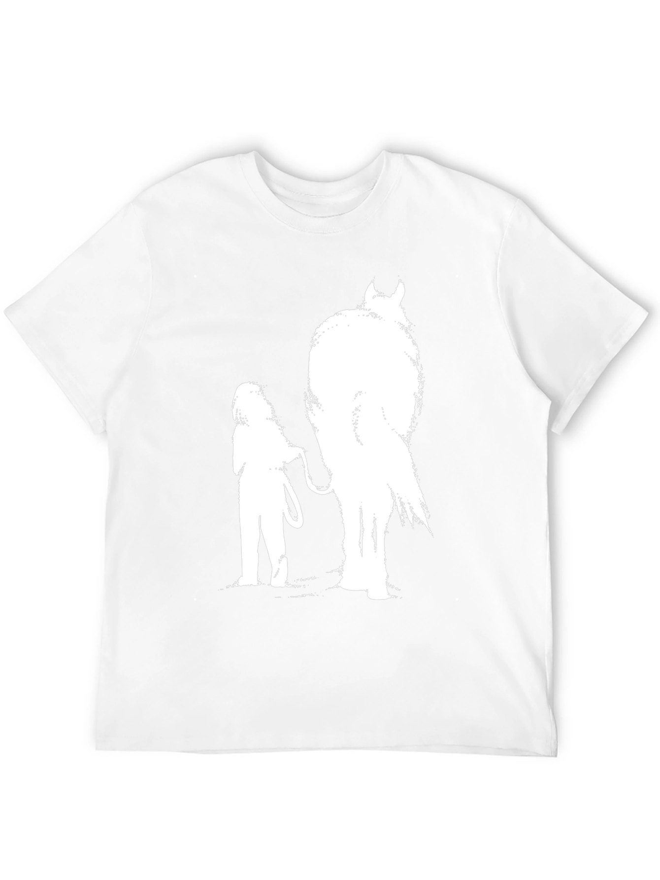 Krampus & Girl Graphic Tee - Black Cotton T-Shirt