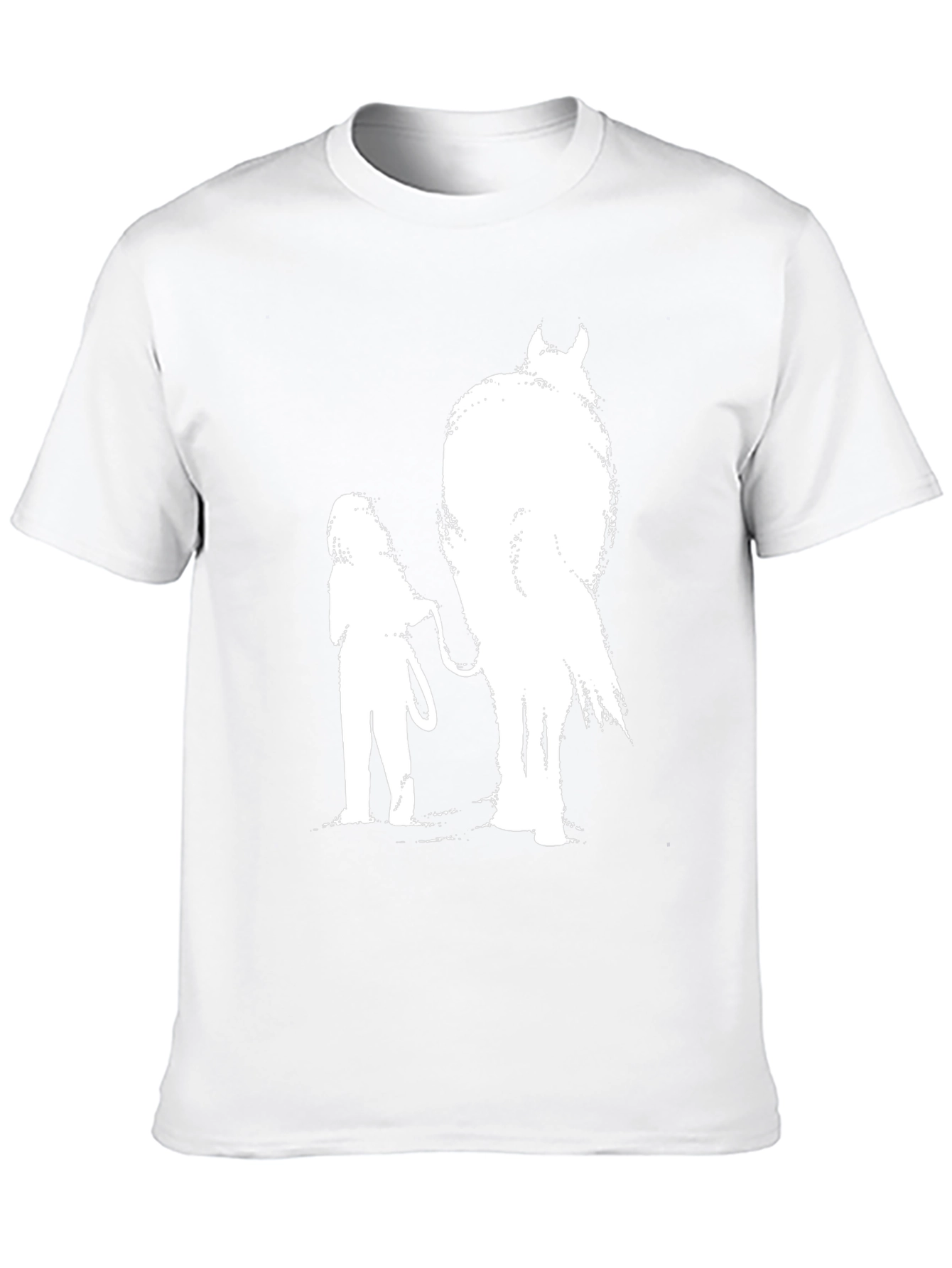 Krampus & Girl Graphic Tee - Black Cotton T-Shirt