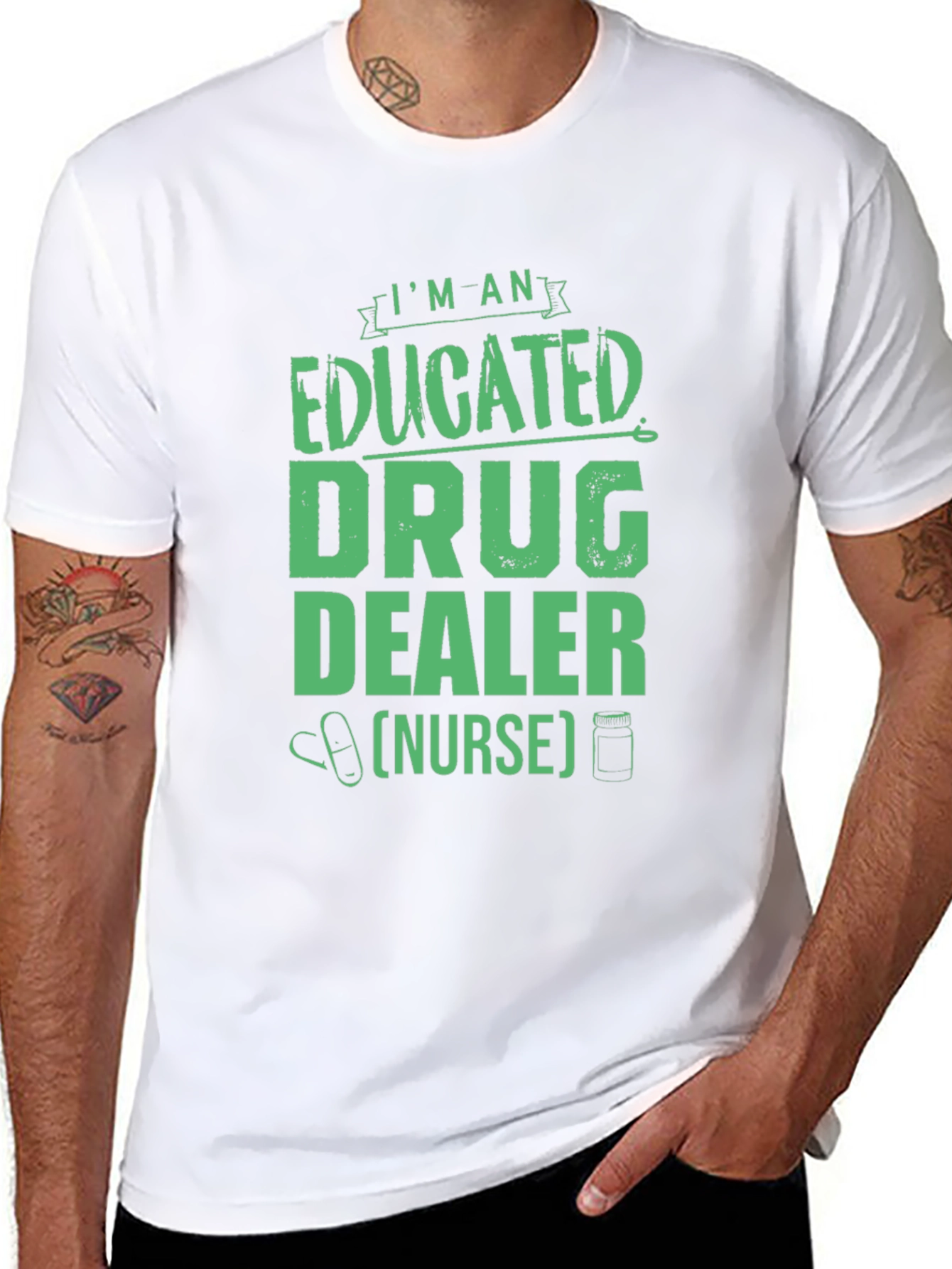 Educated Drug Dealer Nurse Graphic Tee