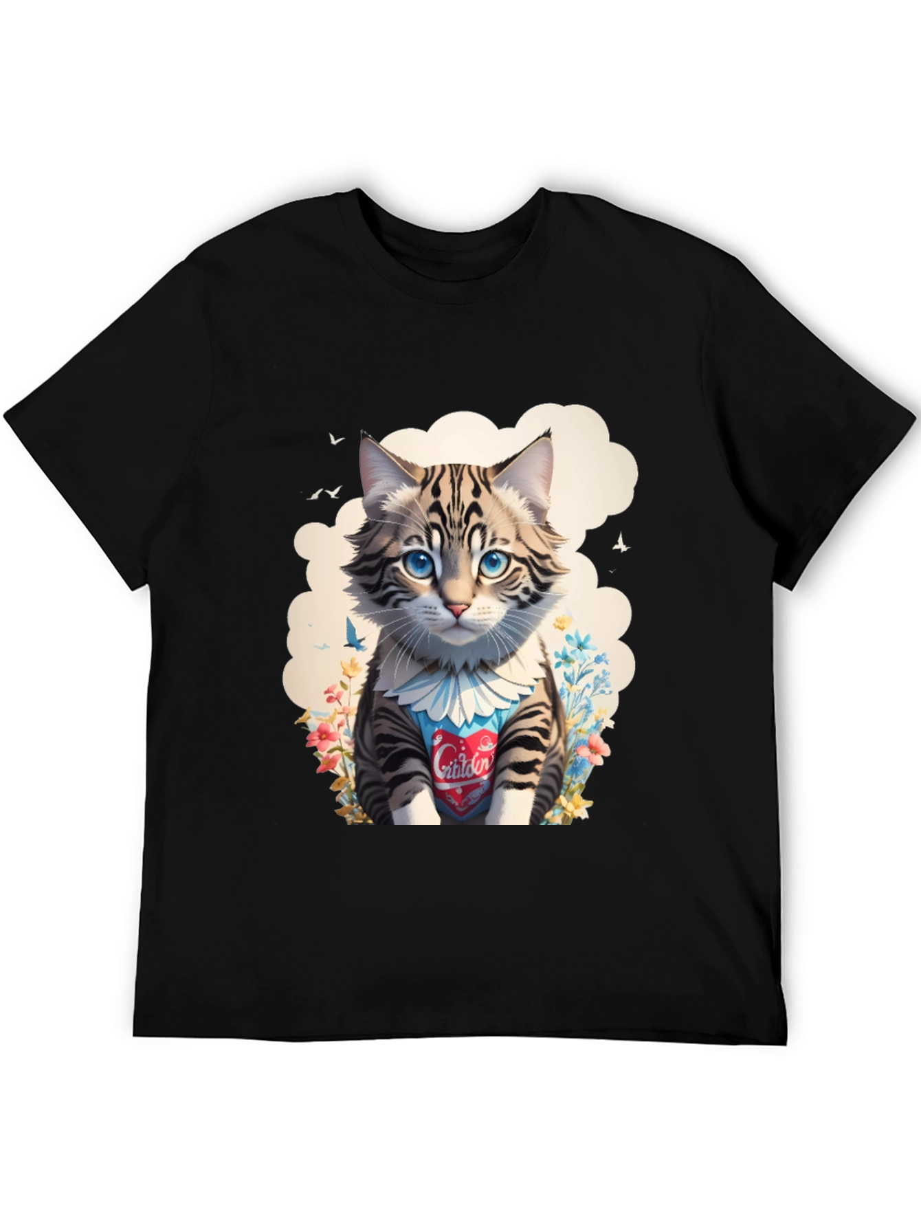 Cat Lover Tee: Cartoon Kitten Design