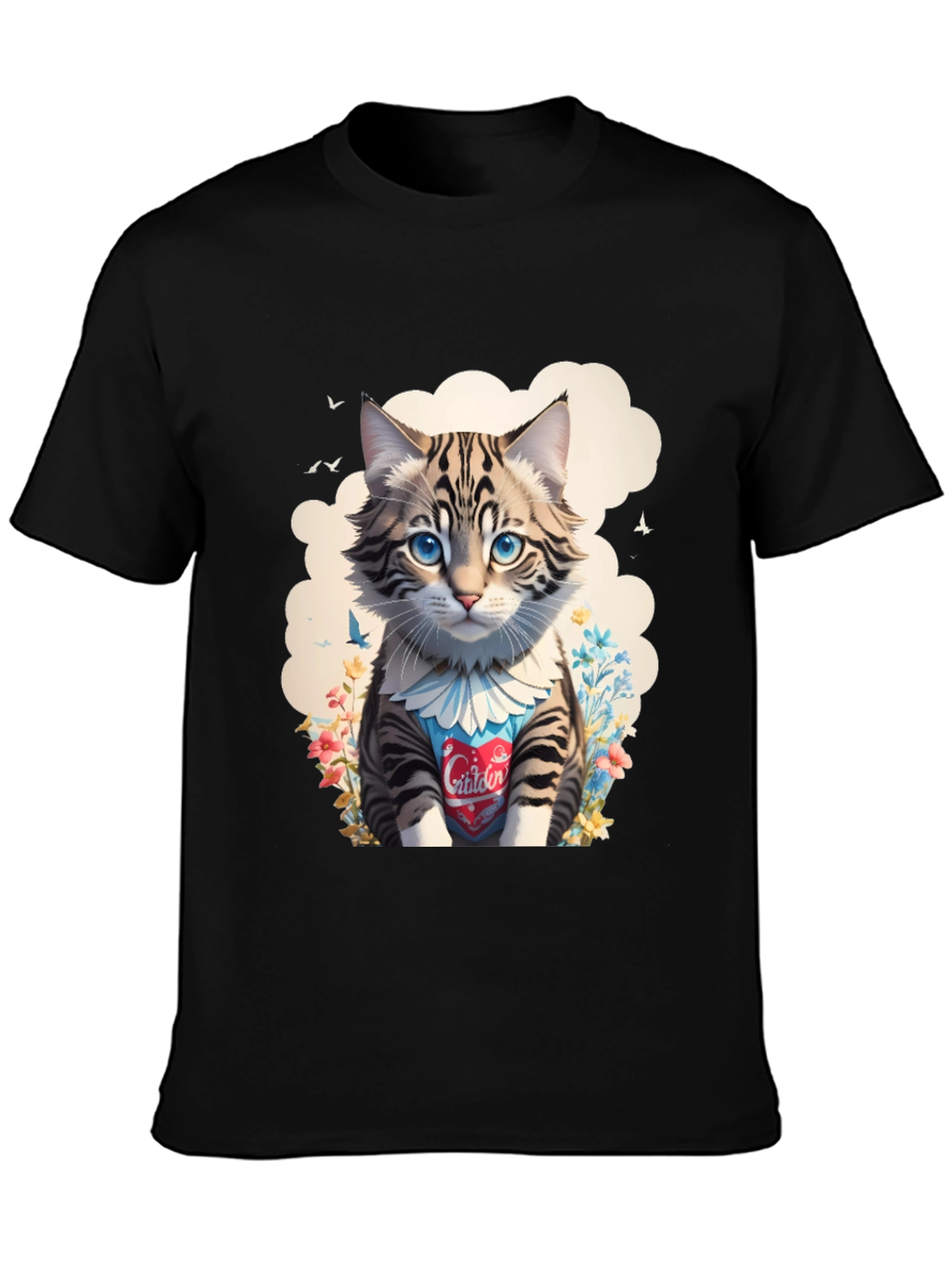 Cat Lover Tee: Cartoon Kitten Design
