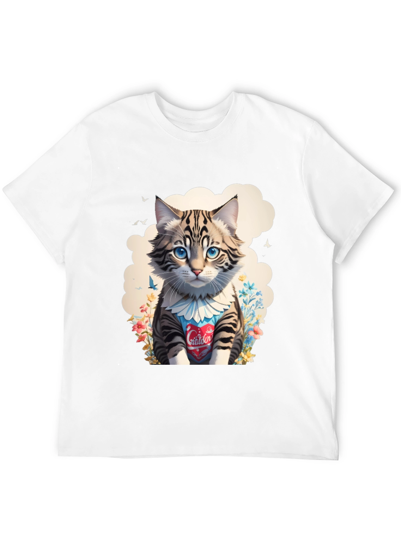 Cat Lover Tee: Cartoon Kitten Design