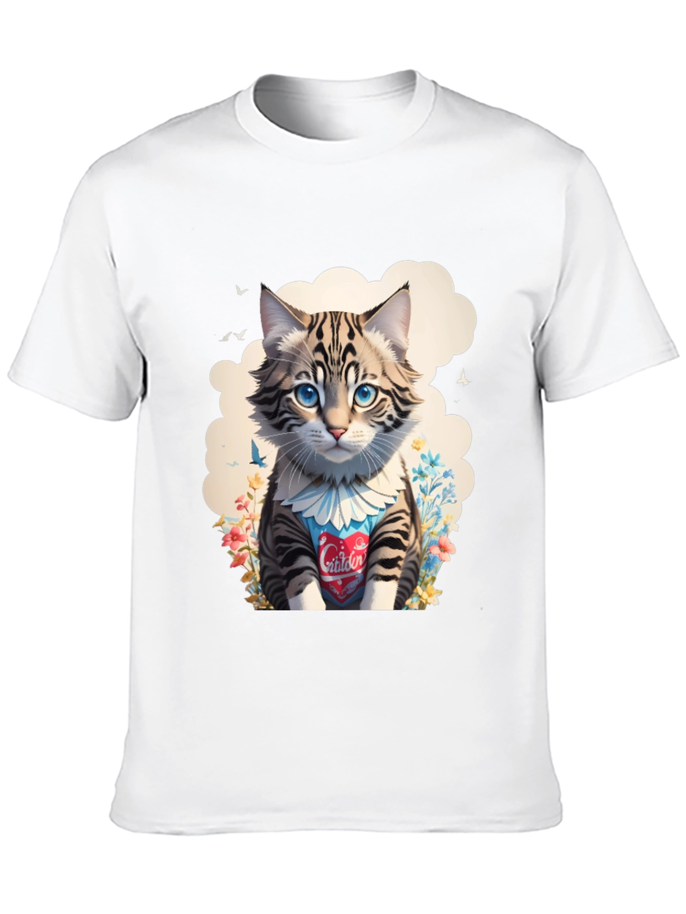 Cat Lover Tee: Cartoon Kitten Design