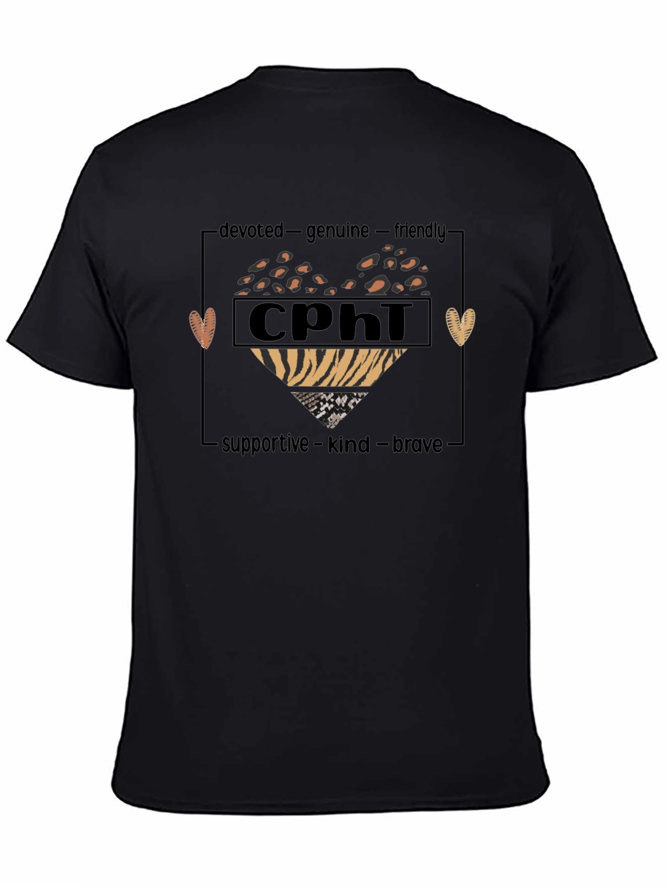 CPhi Heart Graphic T-Shirt - Devoted Genuine Friendly