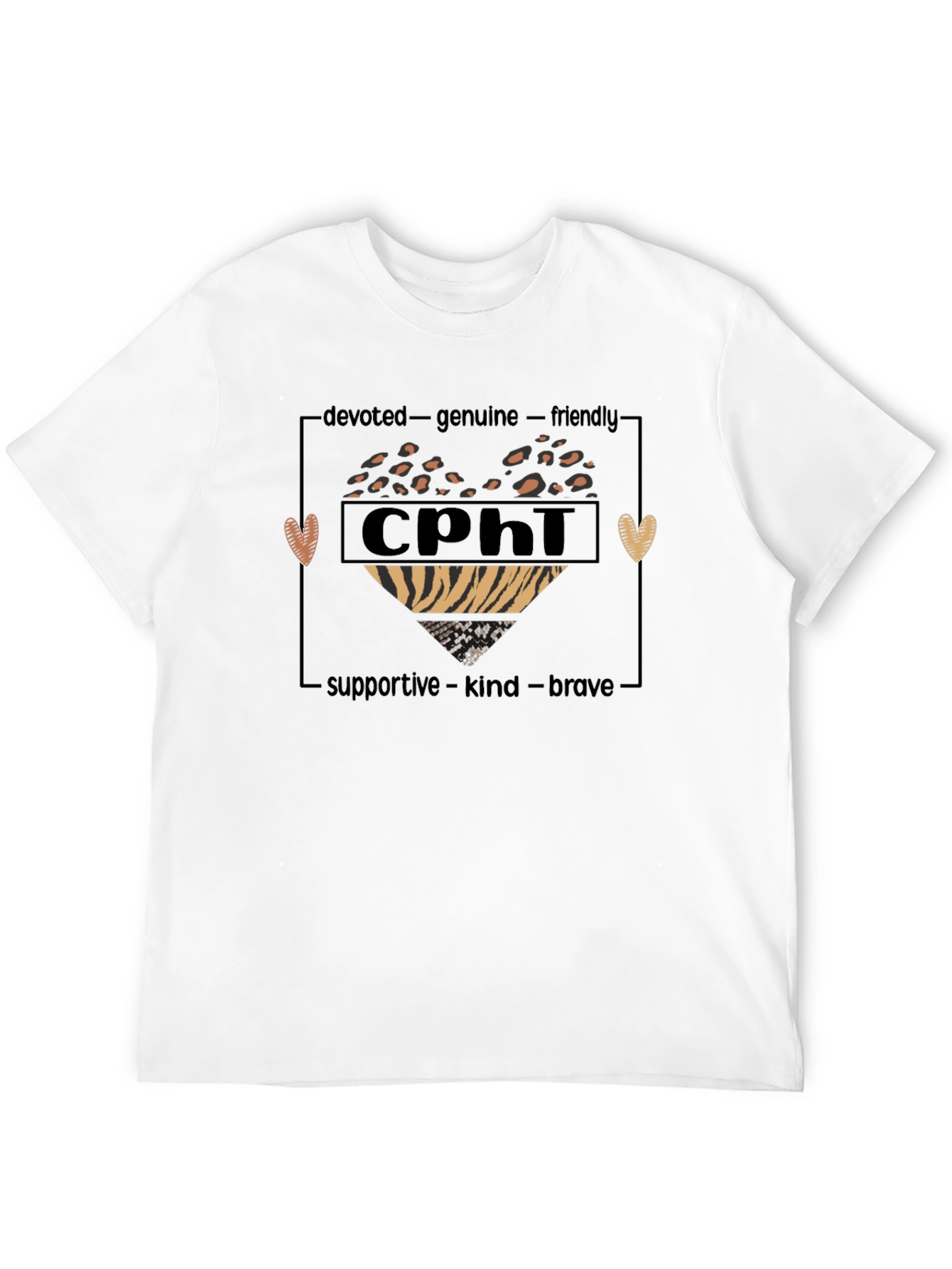 CPhi Heart Graphic T-Shirt - Devoted Genuine Friendly