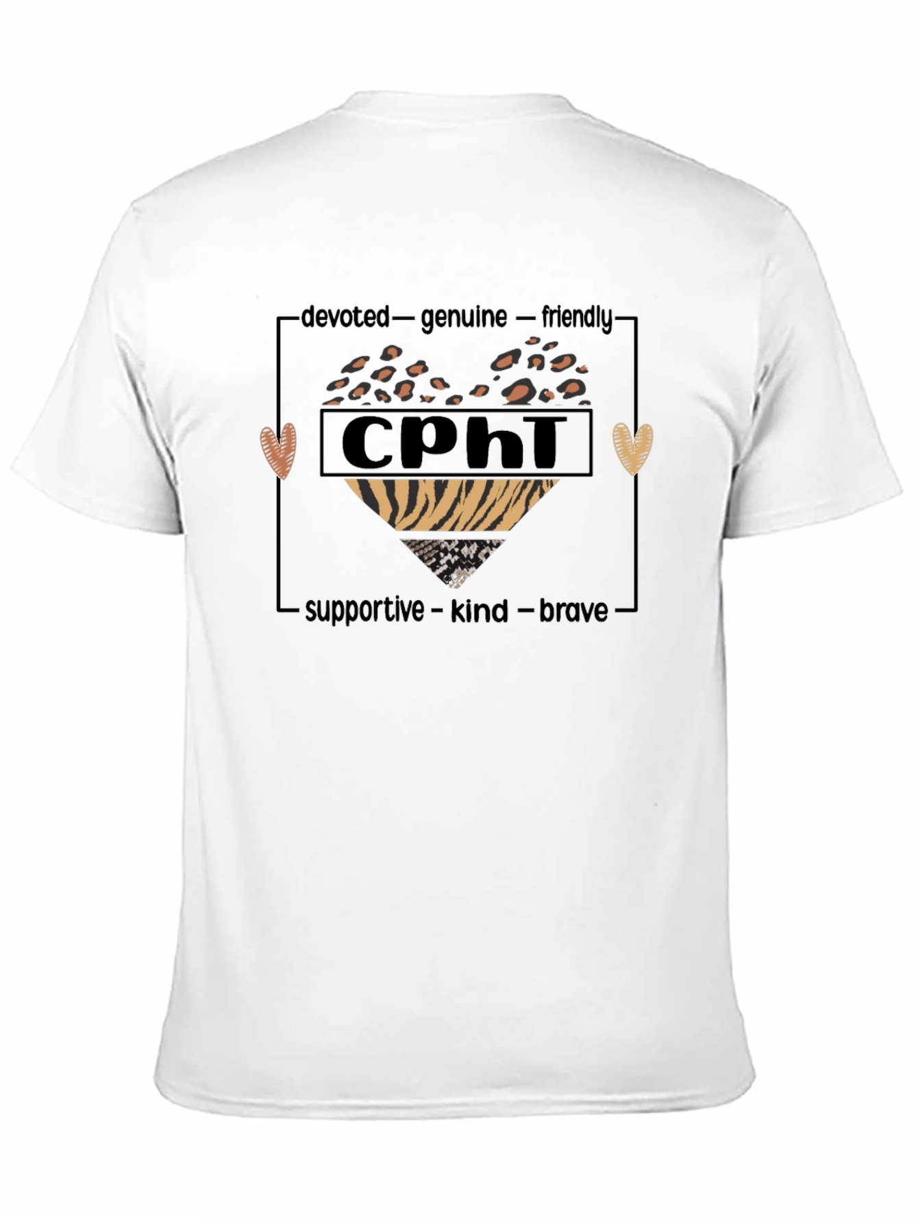 CPhi Heart Graphic T-Shirt - Devoted Genuine Friendly