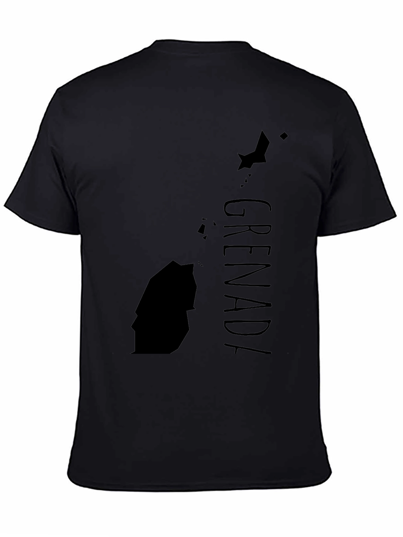 Grenada Map T-Shirt - Black Island Pride