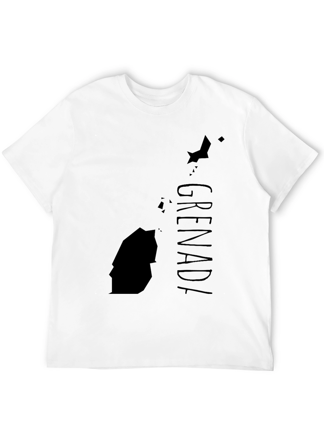 Grenada Map T-Shirt - Black Island Pride