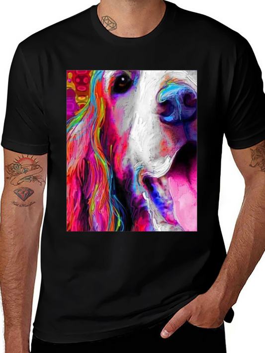 Colorful Dog Art Graphic Tee
