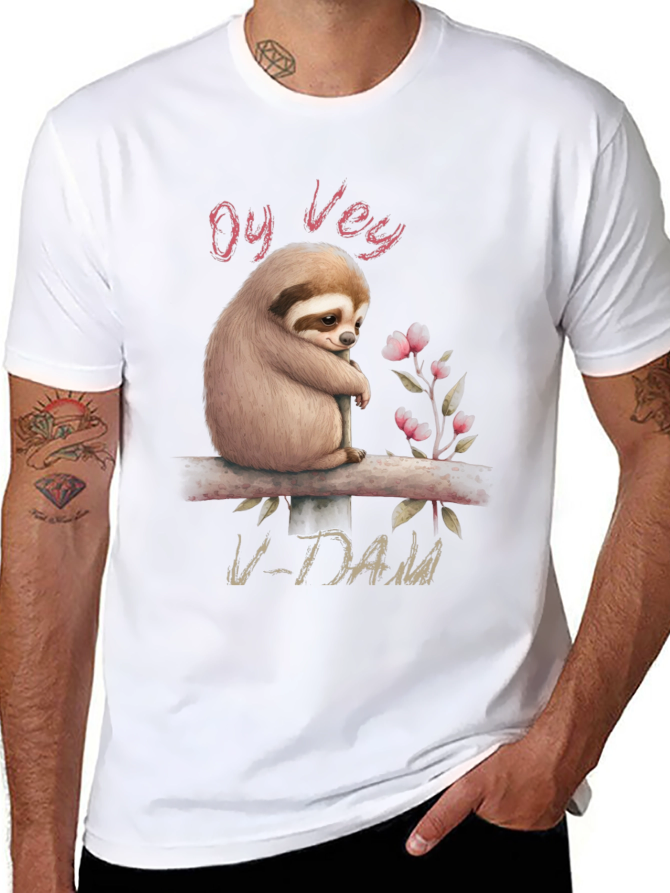 Oy Vey Sloth Graphic T-Shirt