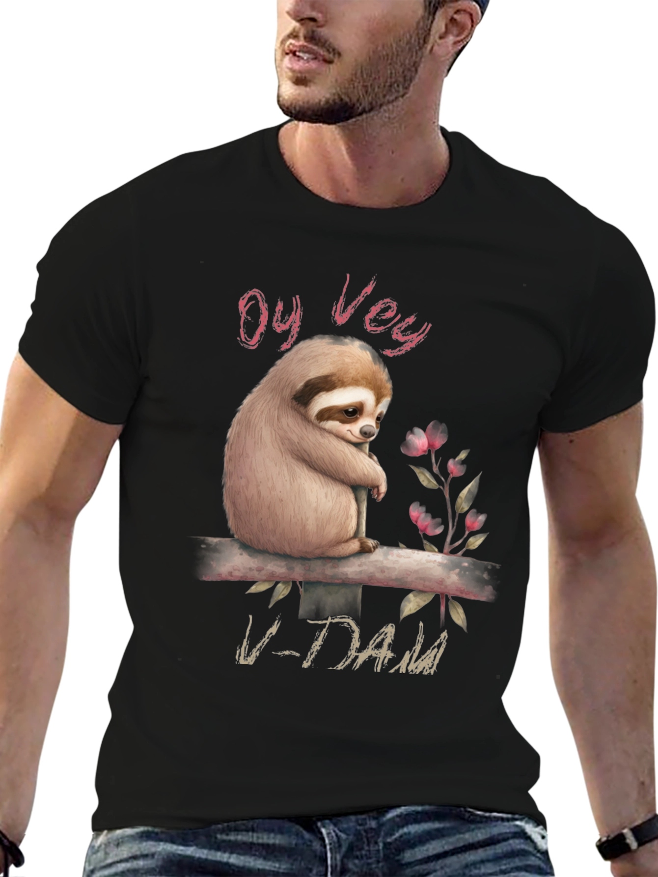 Oy Vey Sloth Graphic T-Shirt