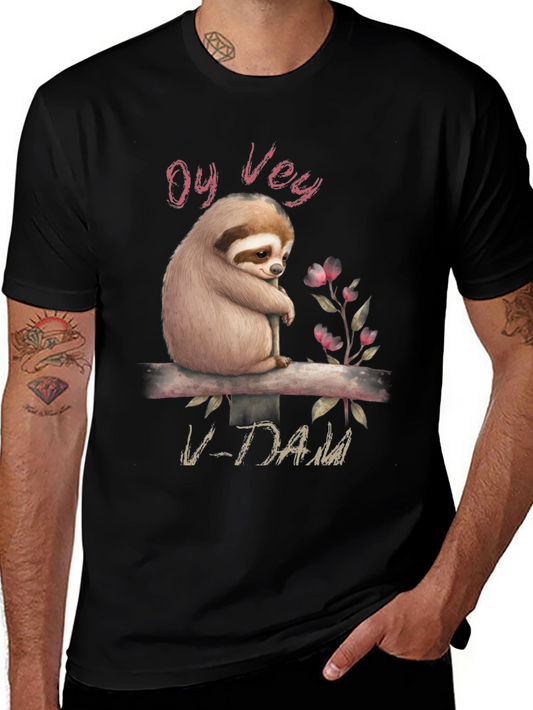 Oy Vey Sloth Graphic T-Shirt