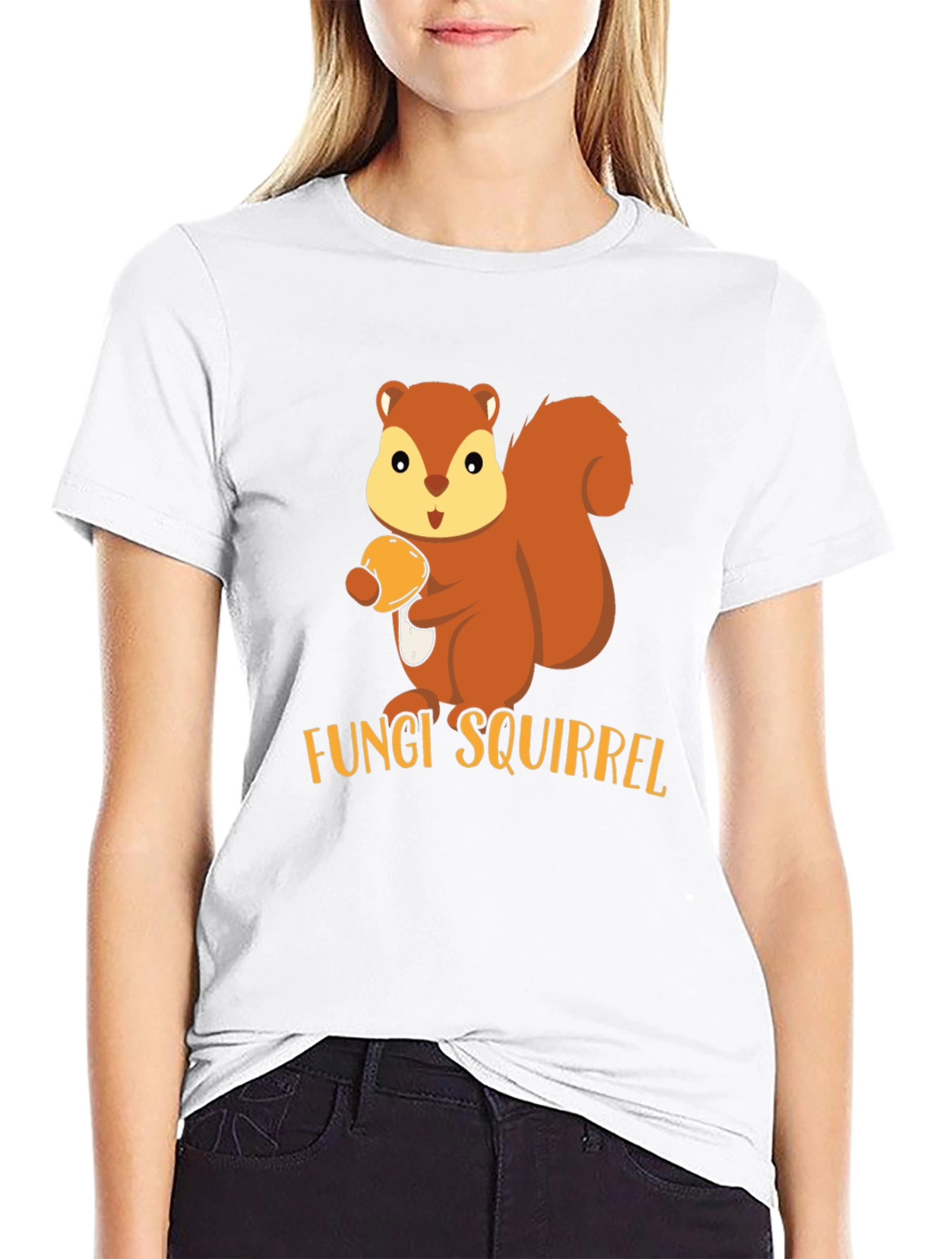 Fungi Squirrel T-Shirt - Cute Animal Graphic Tee