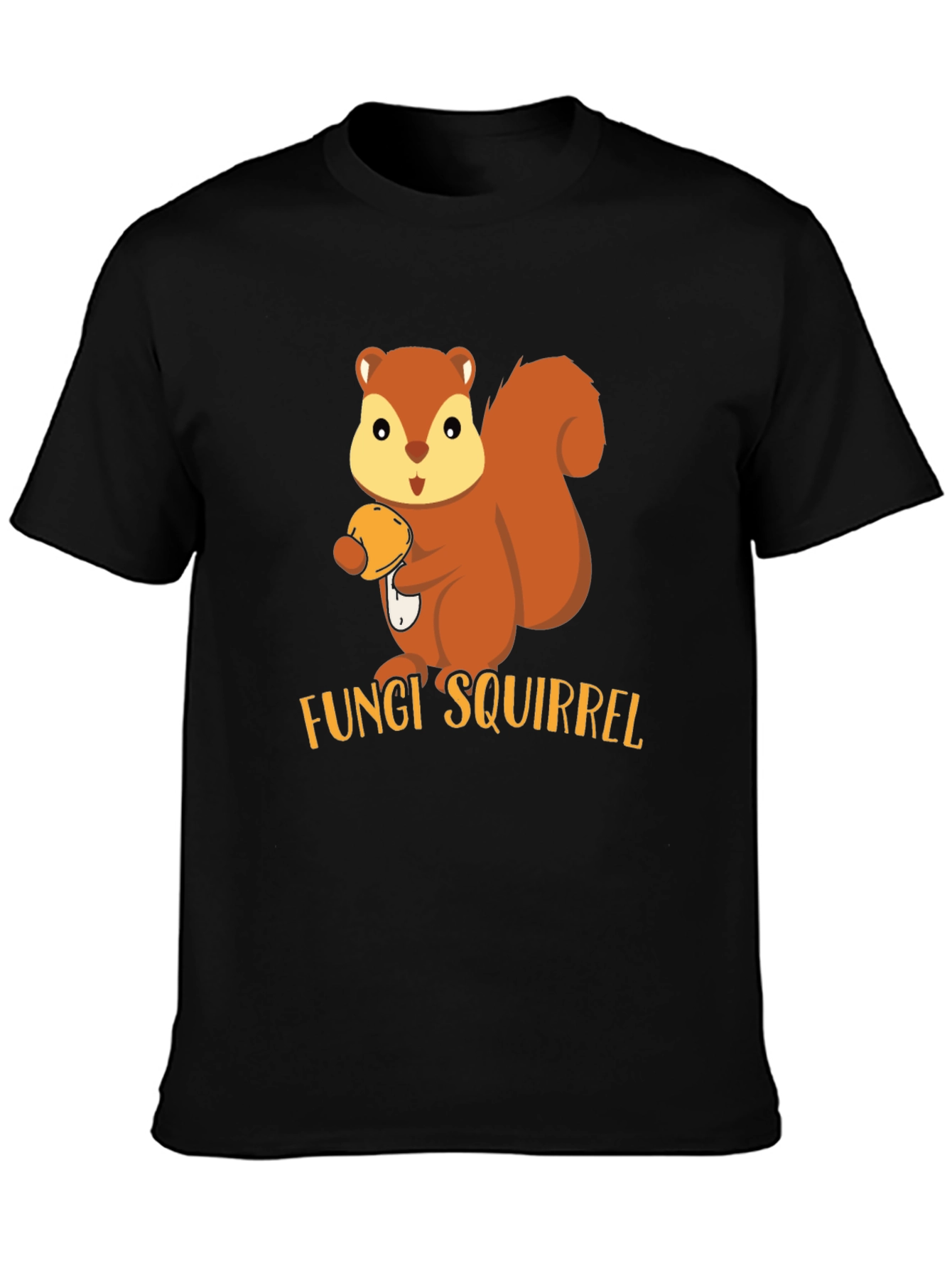 Fungi Squirrel T-Shirt - Cute Animal Graphic Tee