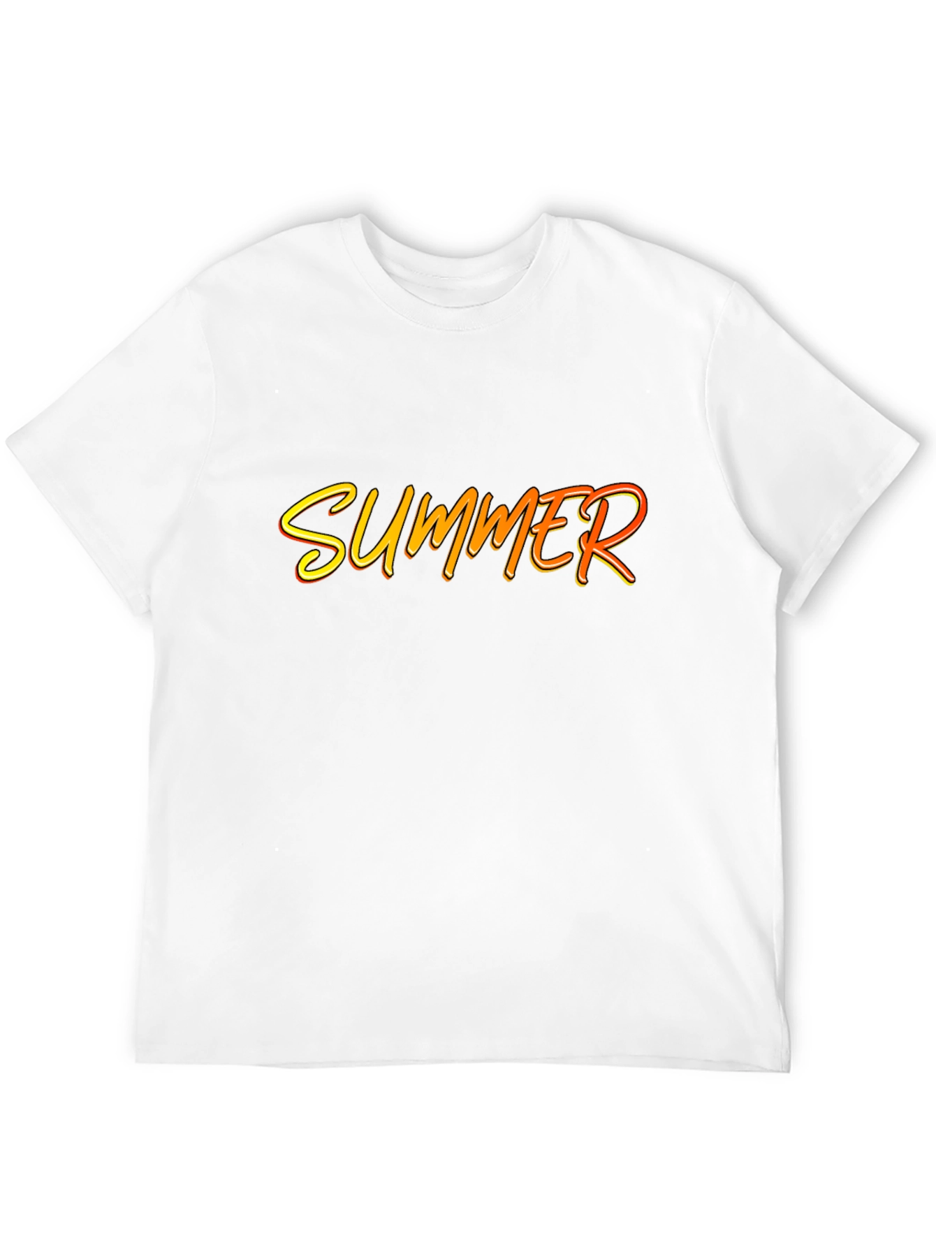 Summer Graphic Print Black T-Shirt