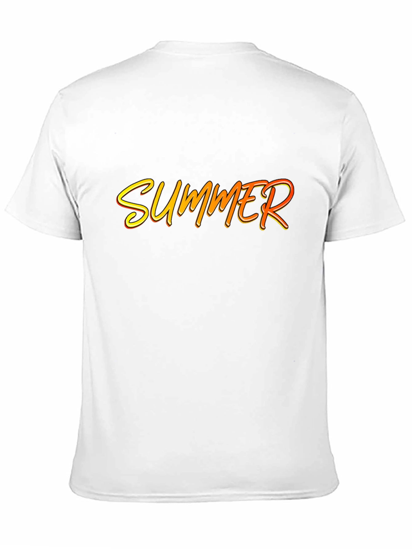 Summer Graphic Print Black T-Shirt