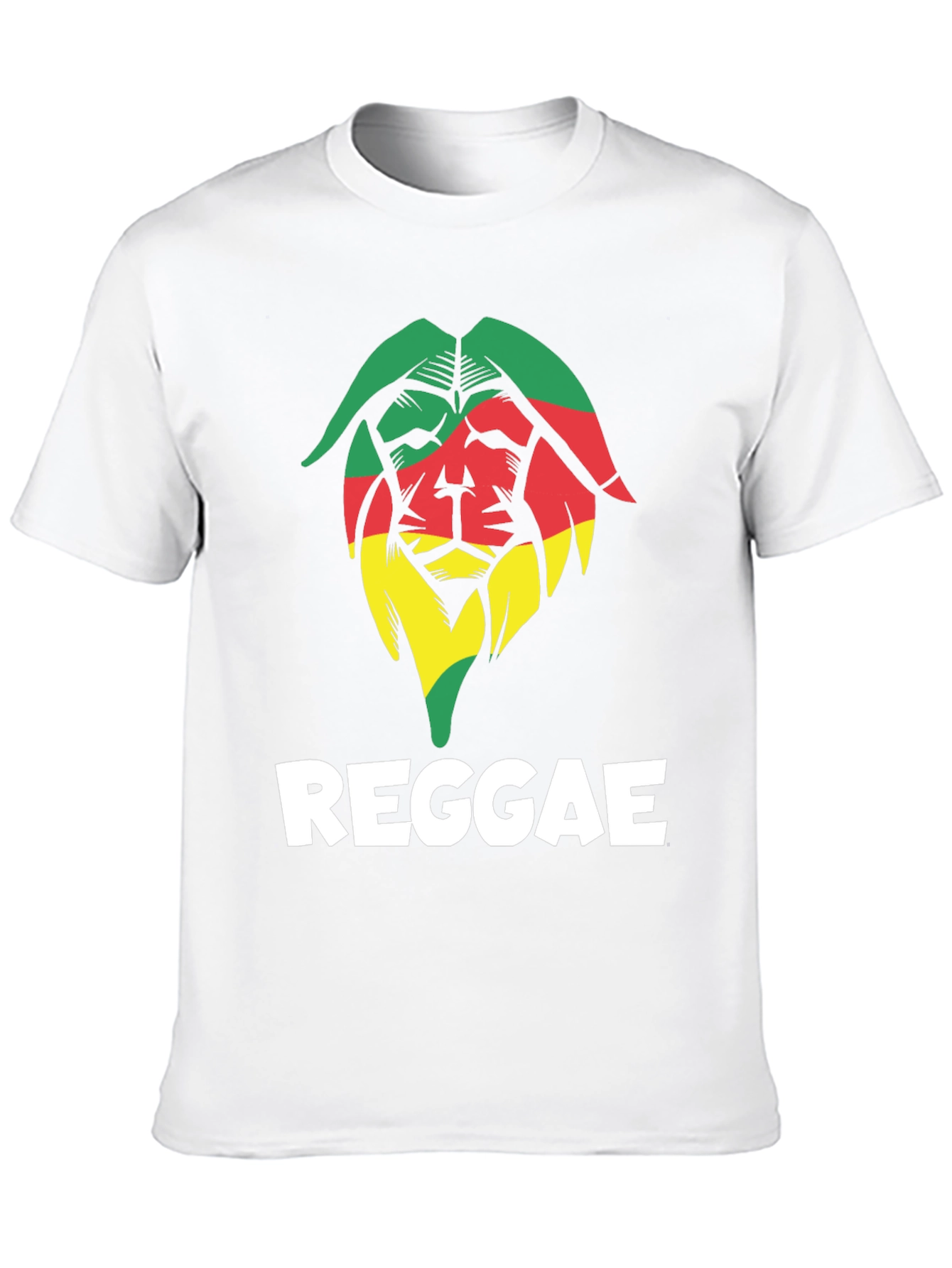 Reggae Lion Graphic Tee - Black Cotton T-Shirt