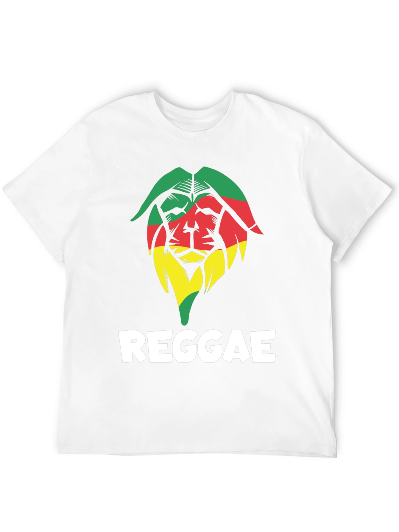Reggae Lion Graphic Tee - Black Cotton T-Shirt