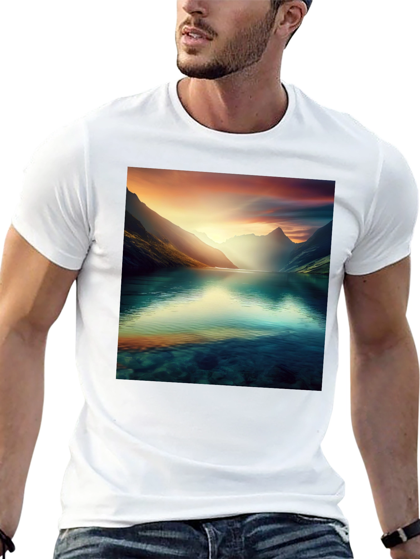 Scenic Mountain Lake T-Shirt