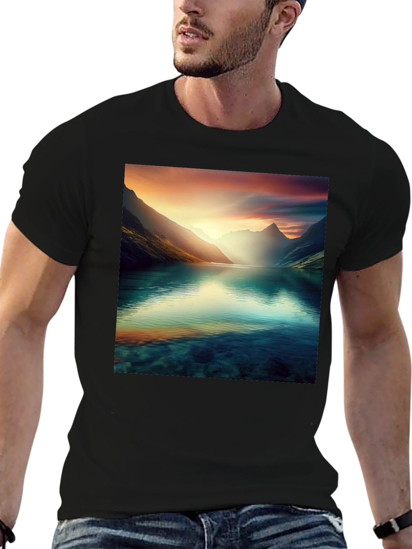 Scenic Mountain Lake T-Shirt