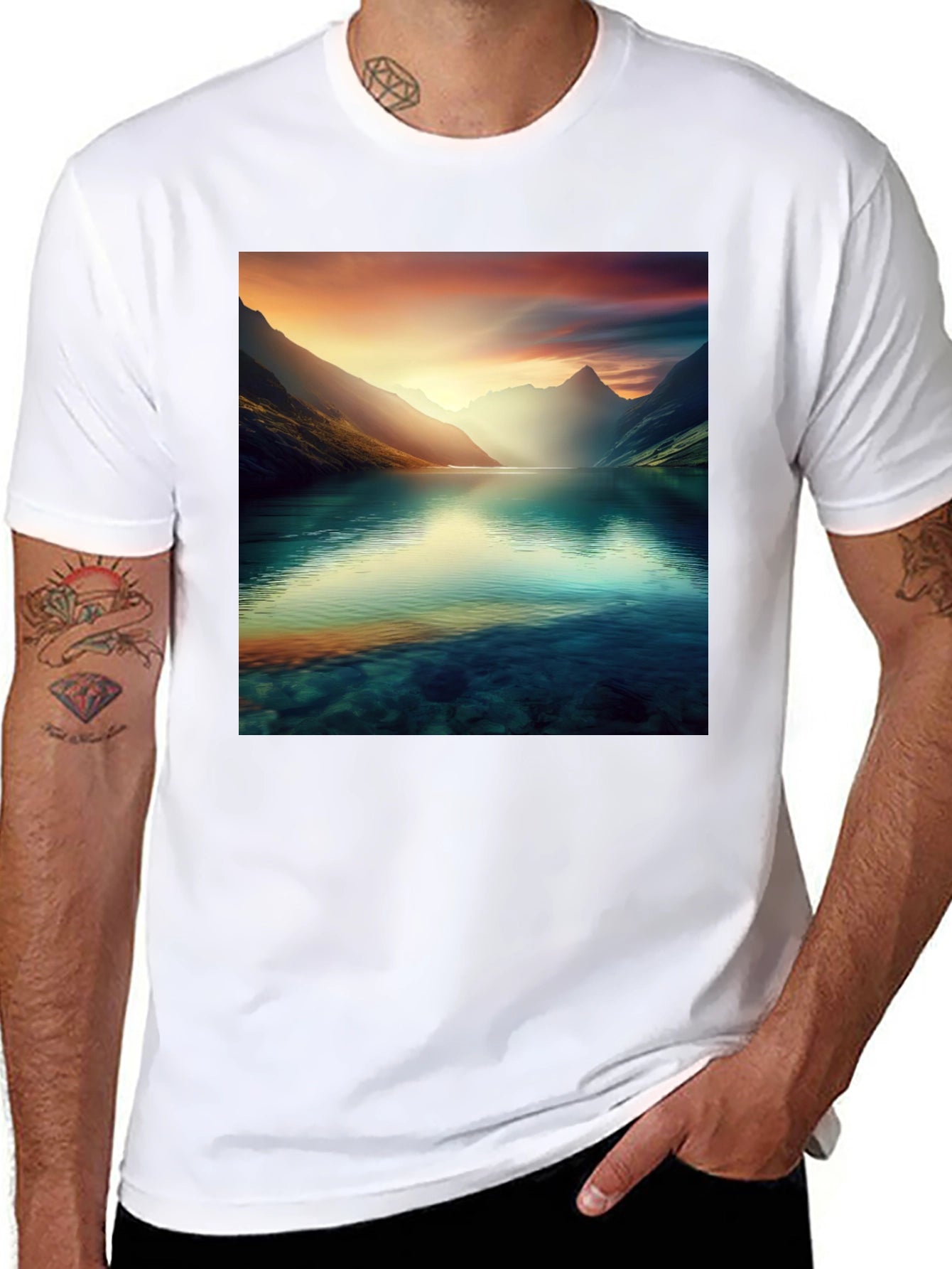 Scenic Mountain Lake T-Shirt