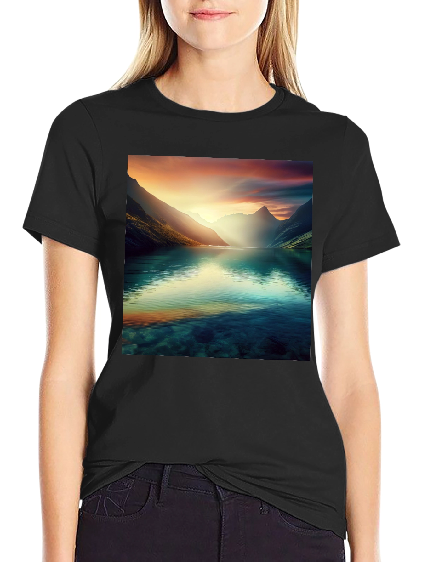 Scenic Mountain Lake T-Shirt
