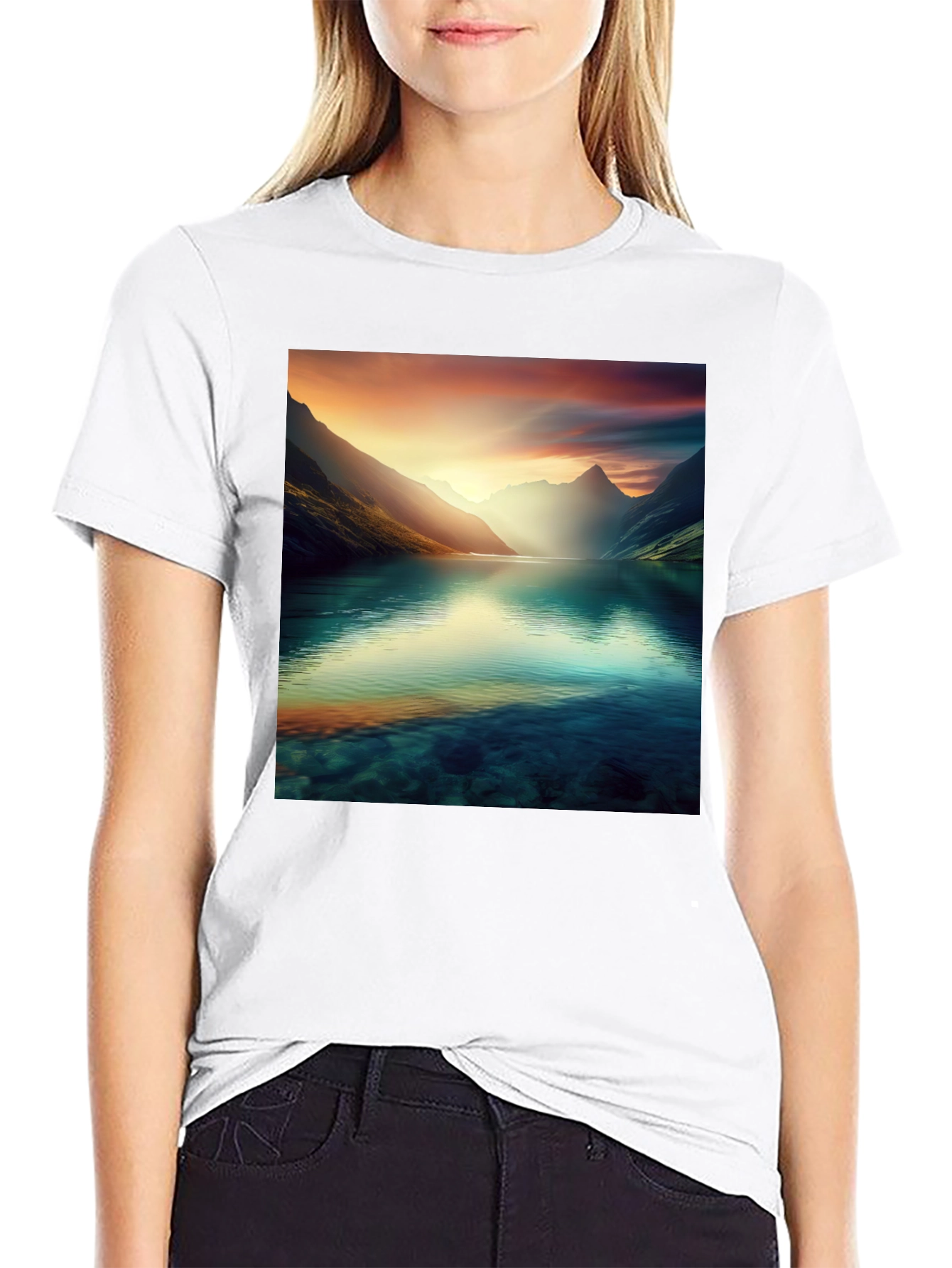 Scenic Mountain Lake T-Shirt