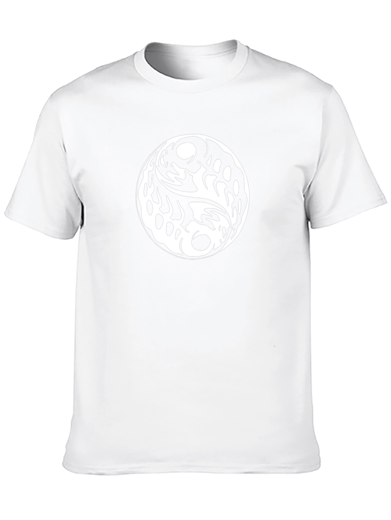 Yin Yang Graphic Black T-Shirt - Mens