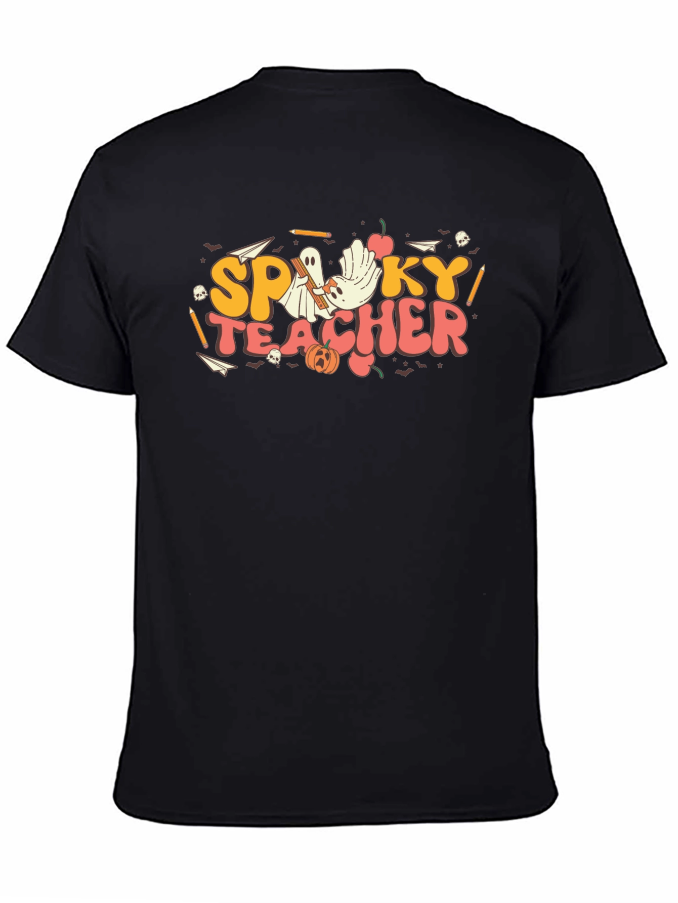 Spooky Teacher Graphic T-Shirt - Halloween Style