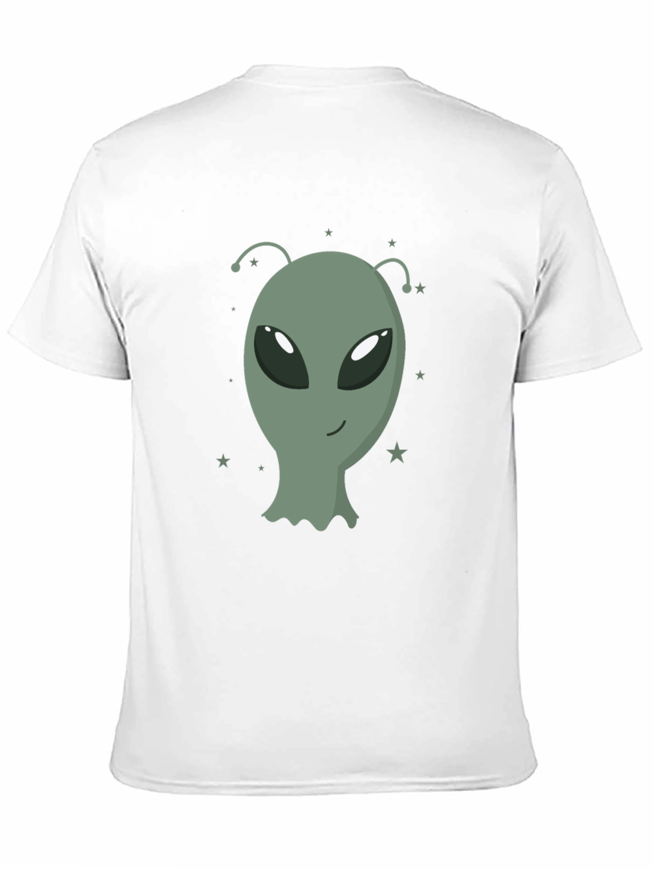 Alien Graphic Tee - Black Cotton T-Shirt
