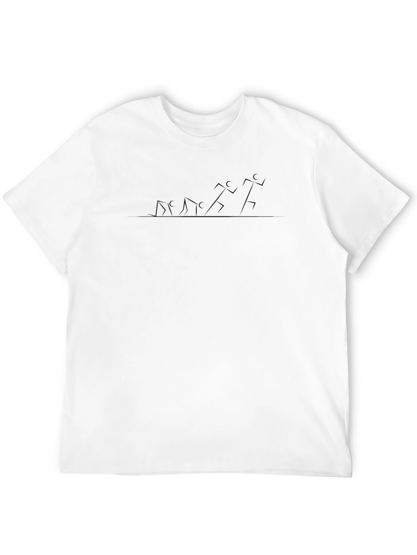 Solid Black Unisex Crew Neck T-Shirt