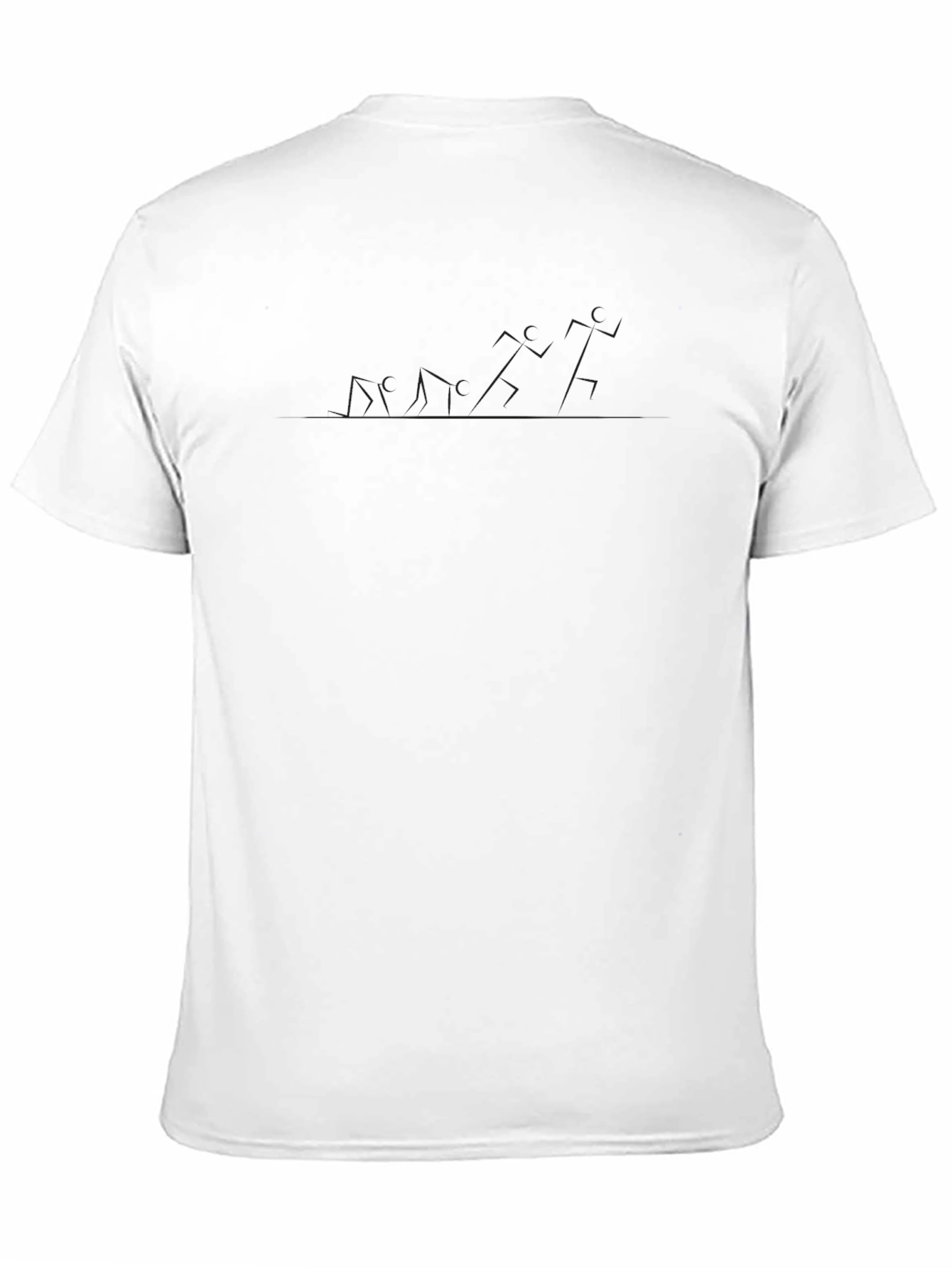 Solid Black Unisex Crew Neck T-Shirt