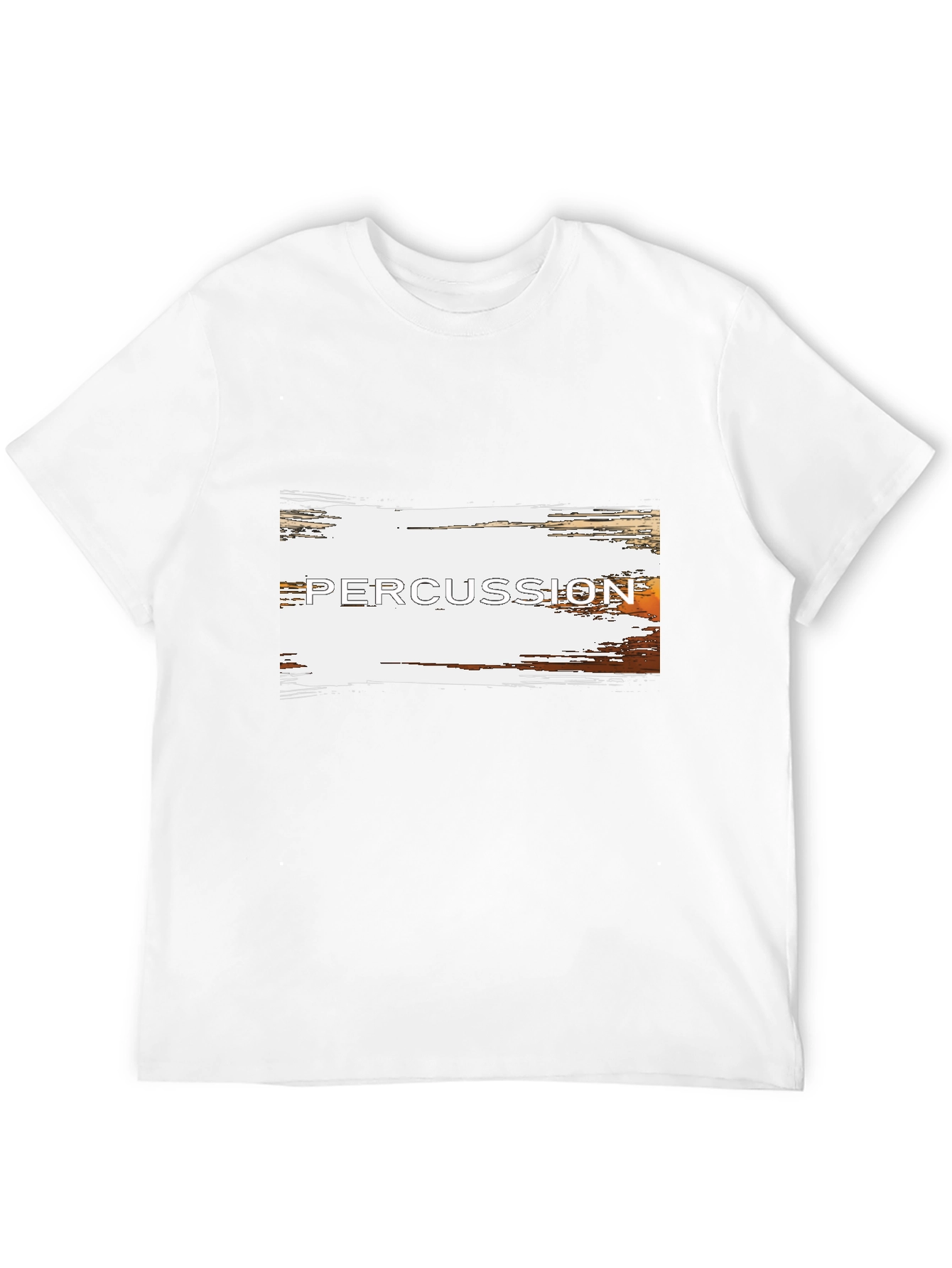 Percussion Band Music Tee - Black Cotton T-Shirt