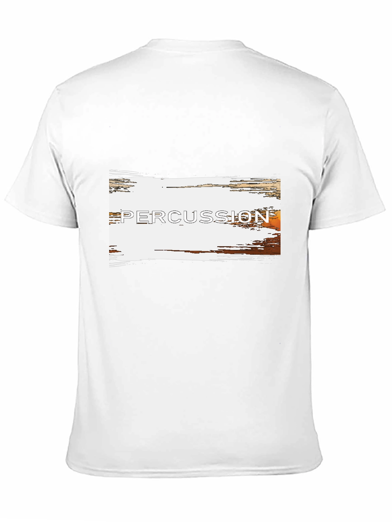 Percussion Band Music Tee - Black Cotton T-Shirt