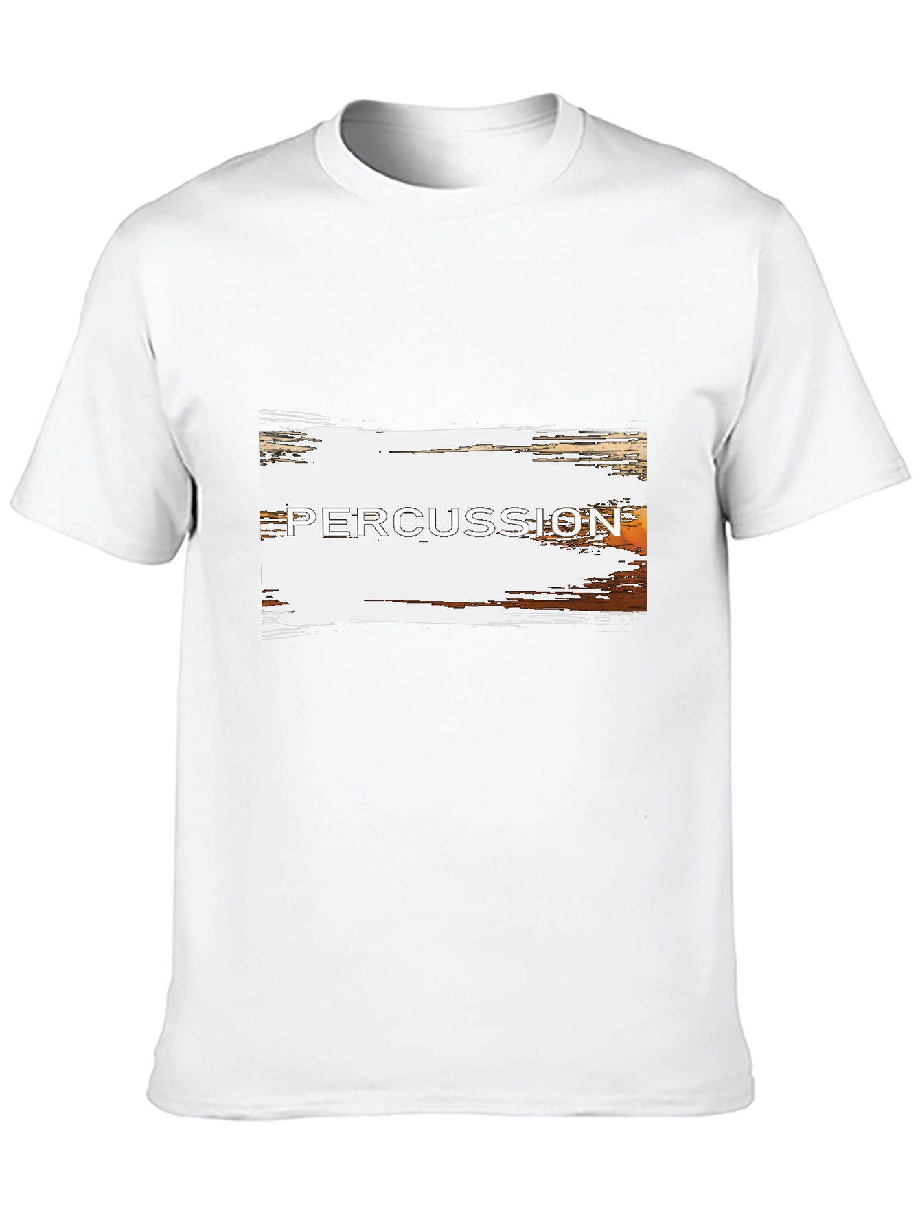 Percussion Band Music Tee - Black Cotton T-Shirt