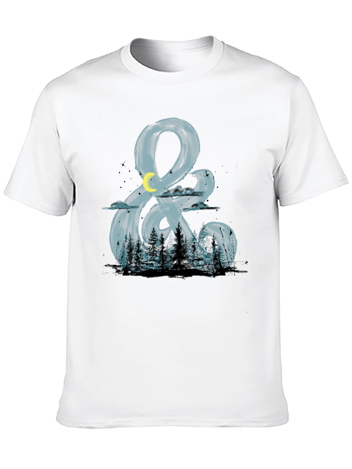 Night Forest Ampersand Graphic T-Shirt
