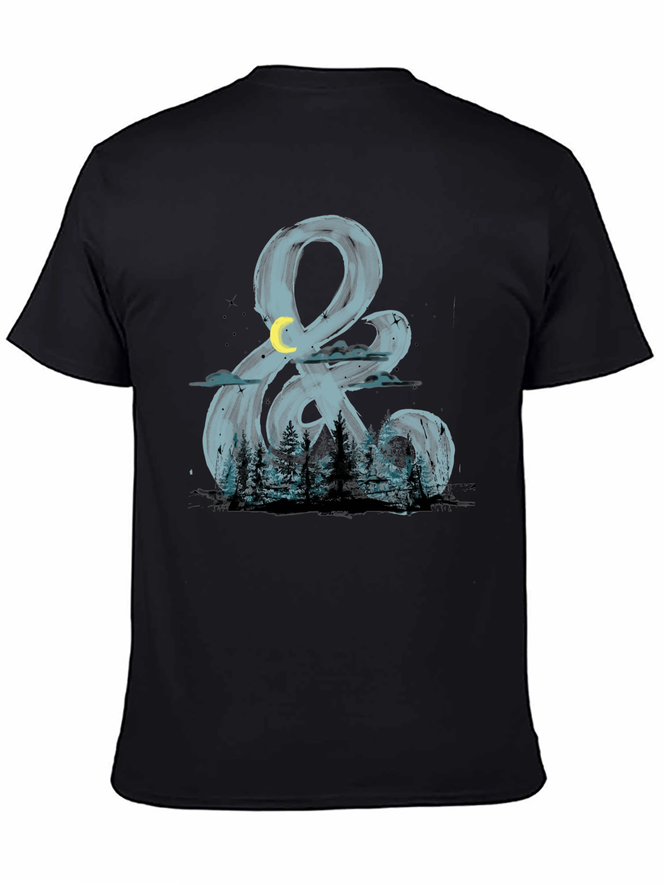 Night Forest Ampersand Graphic T-Shirt