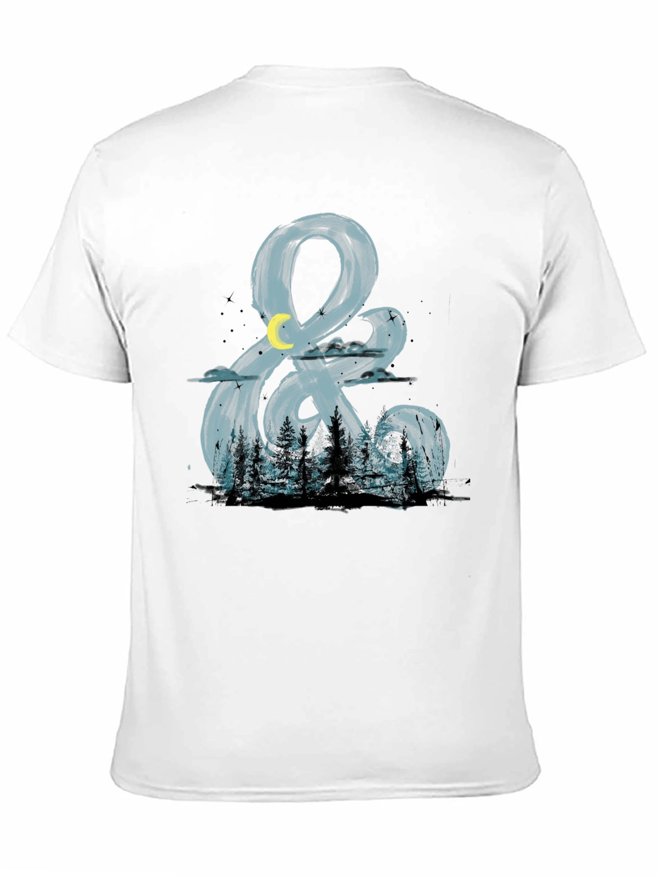 Night Forest Ampersand Graphic T-Shirt