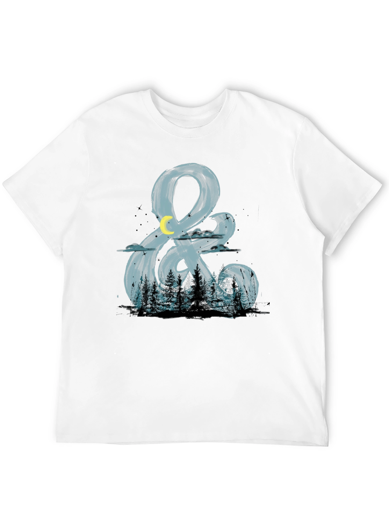 Night Forest Ampersand Graphic T-Shirt