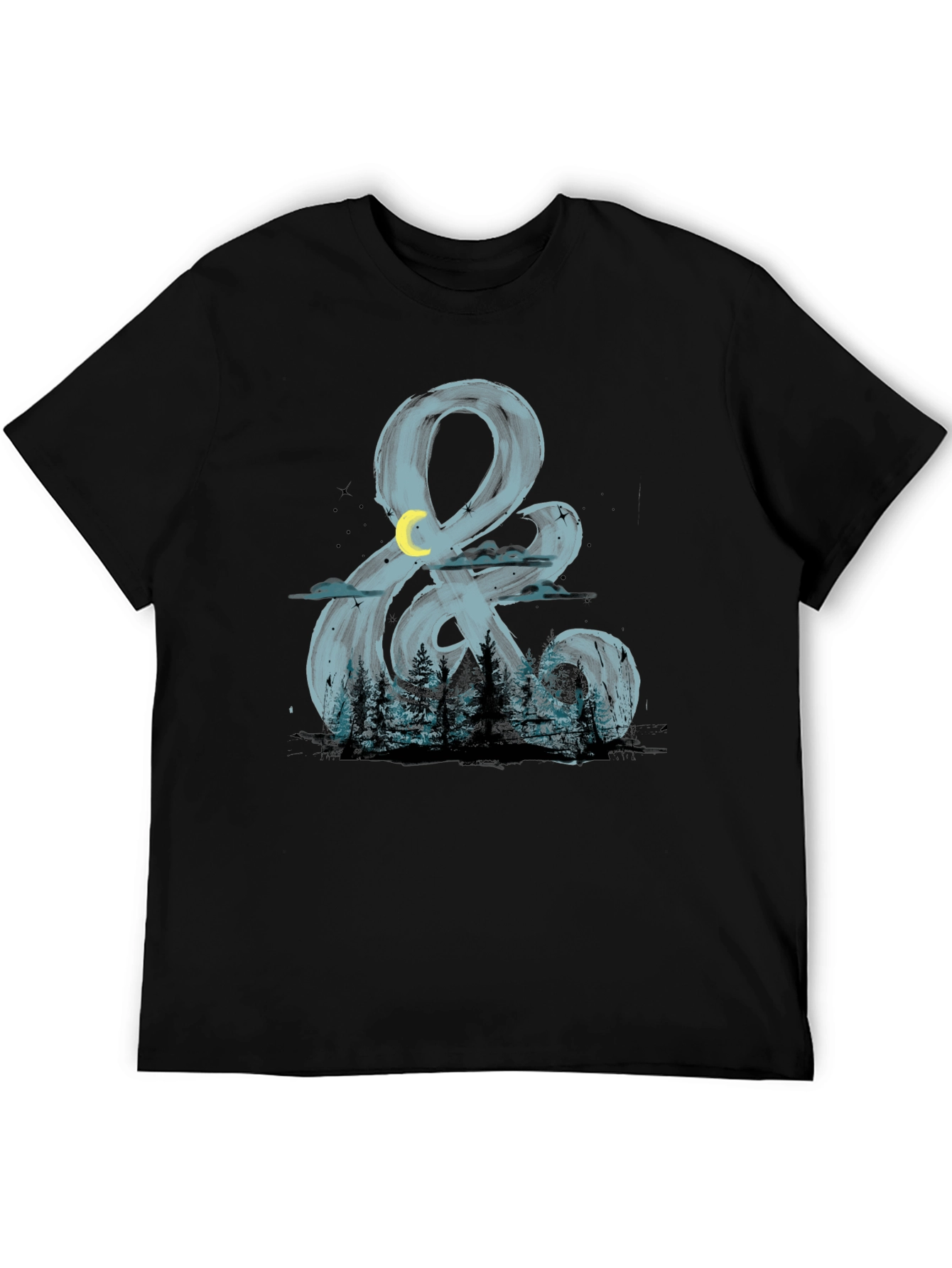 Night Forest Ampersand Graphic T-Shirt