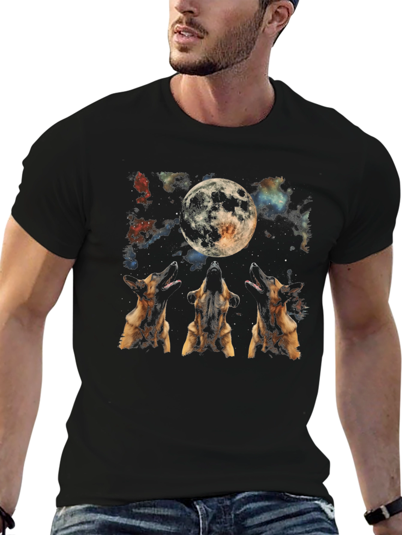 Wolf Moon Graphic T-Shirt