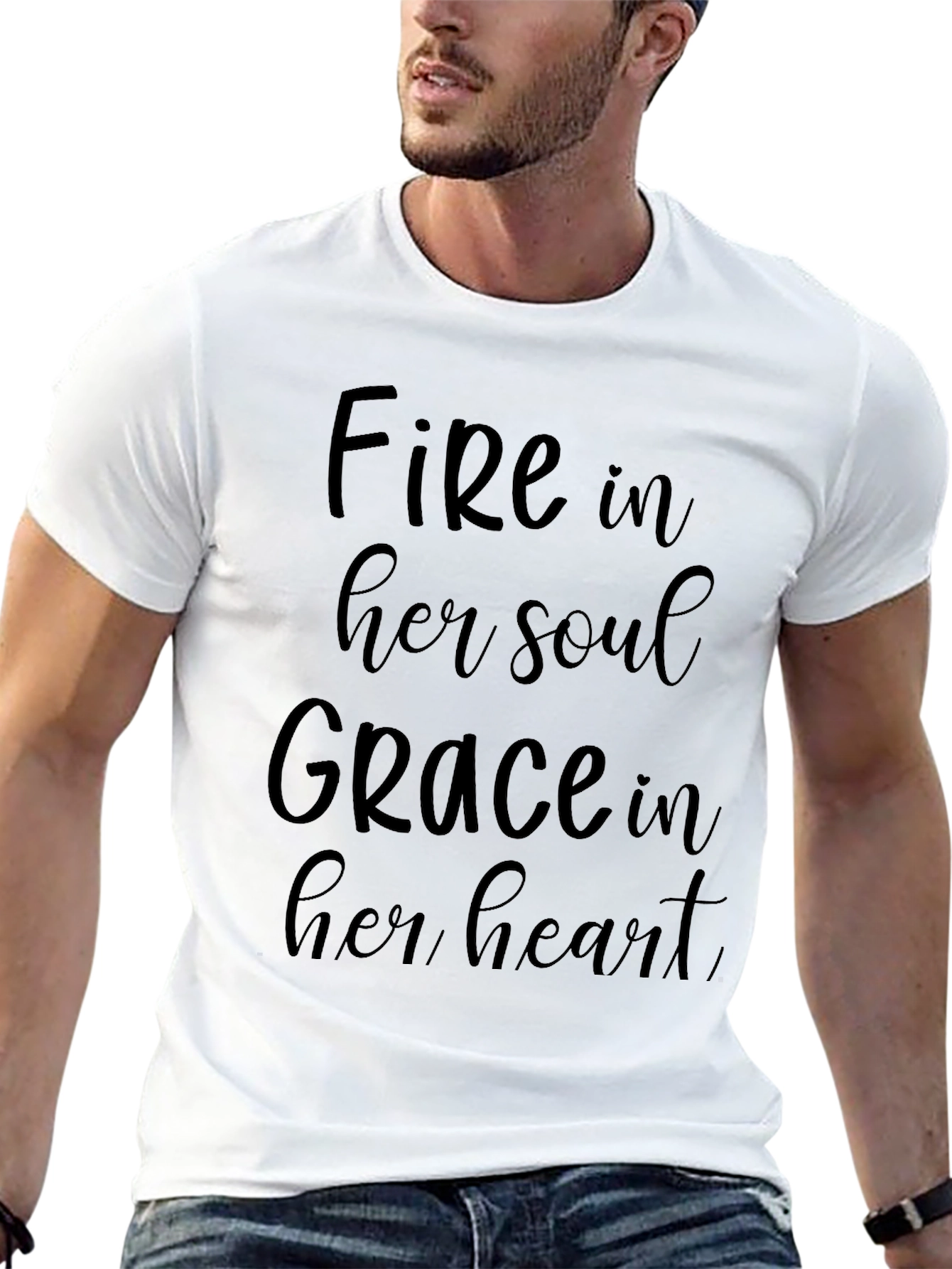 Fire & Grace Graphic Tee - Soulful Comfort