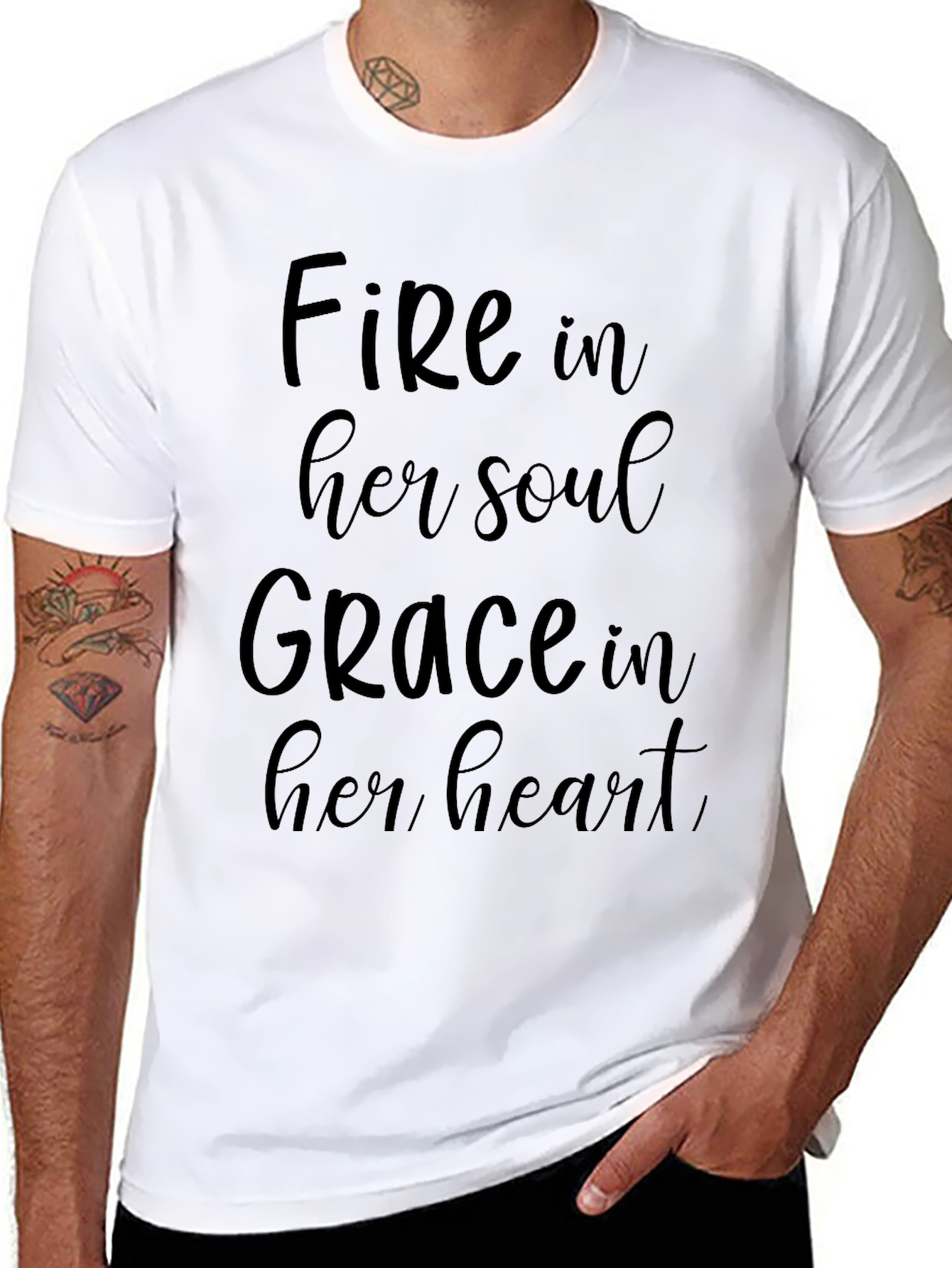Fire & Grace Graphic Tee - Soulful Comfort