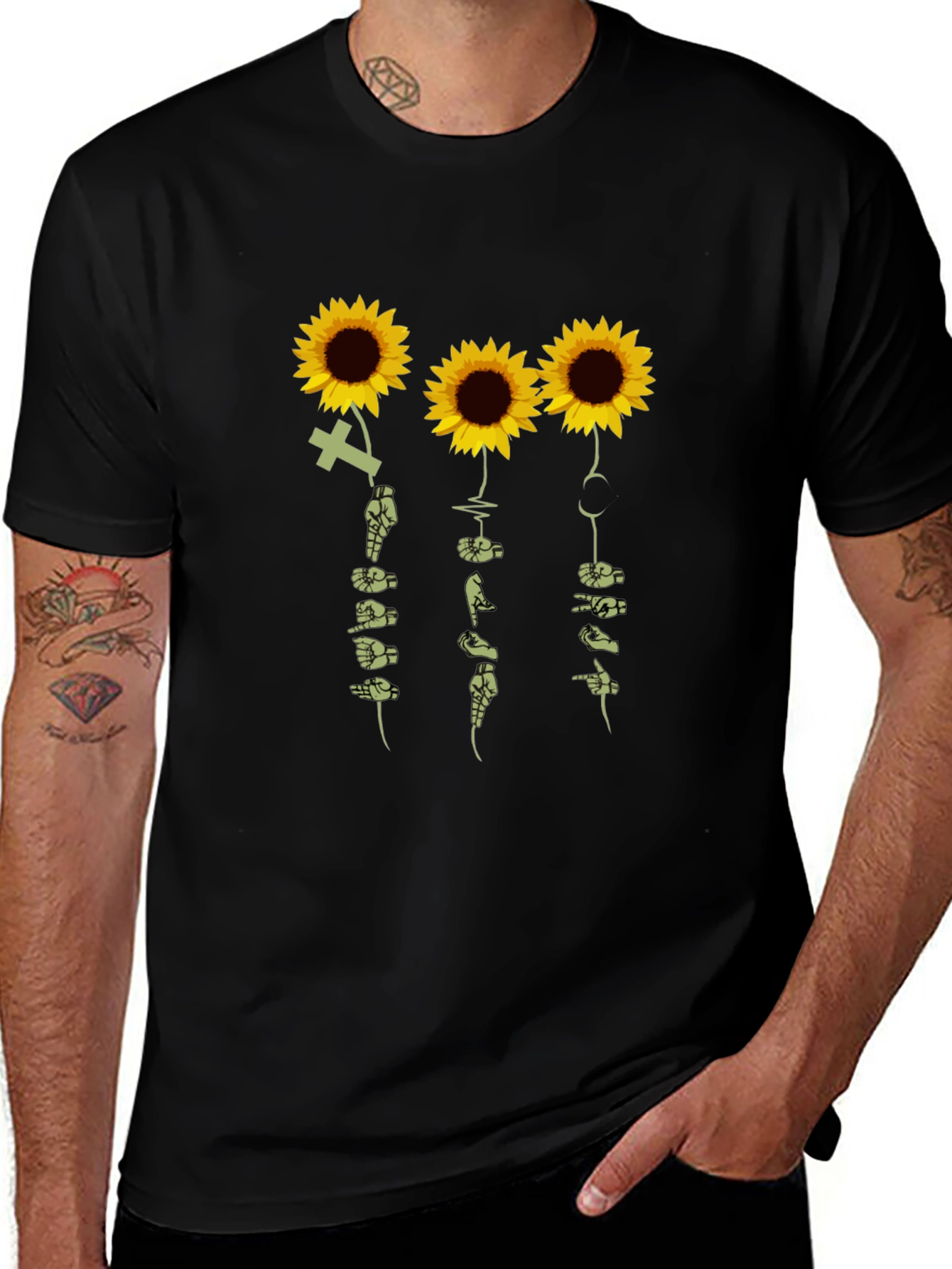 Sunflower ASL Graphic T-Shirt
