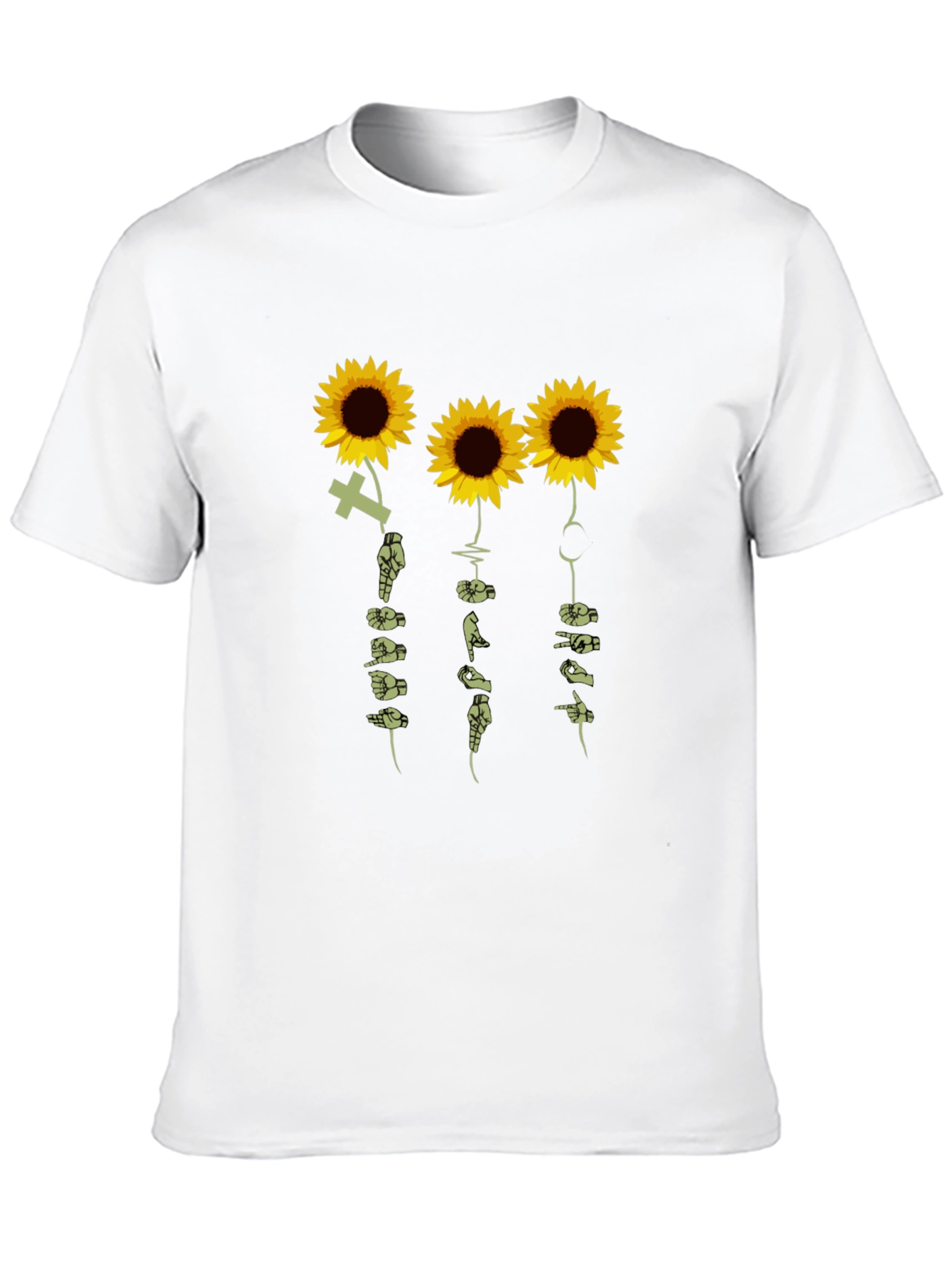 Sunflower ASL Graphic T-Shirt